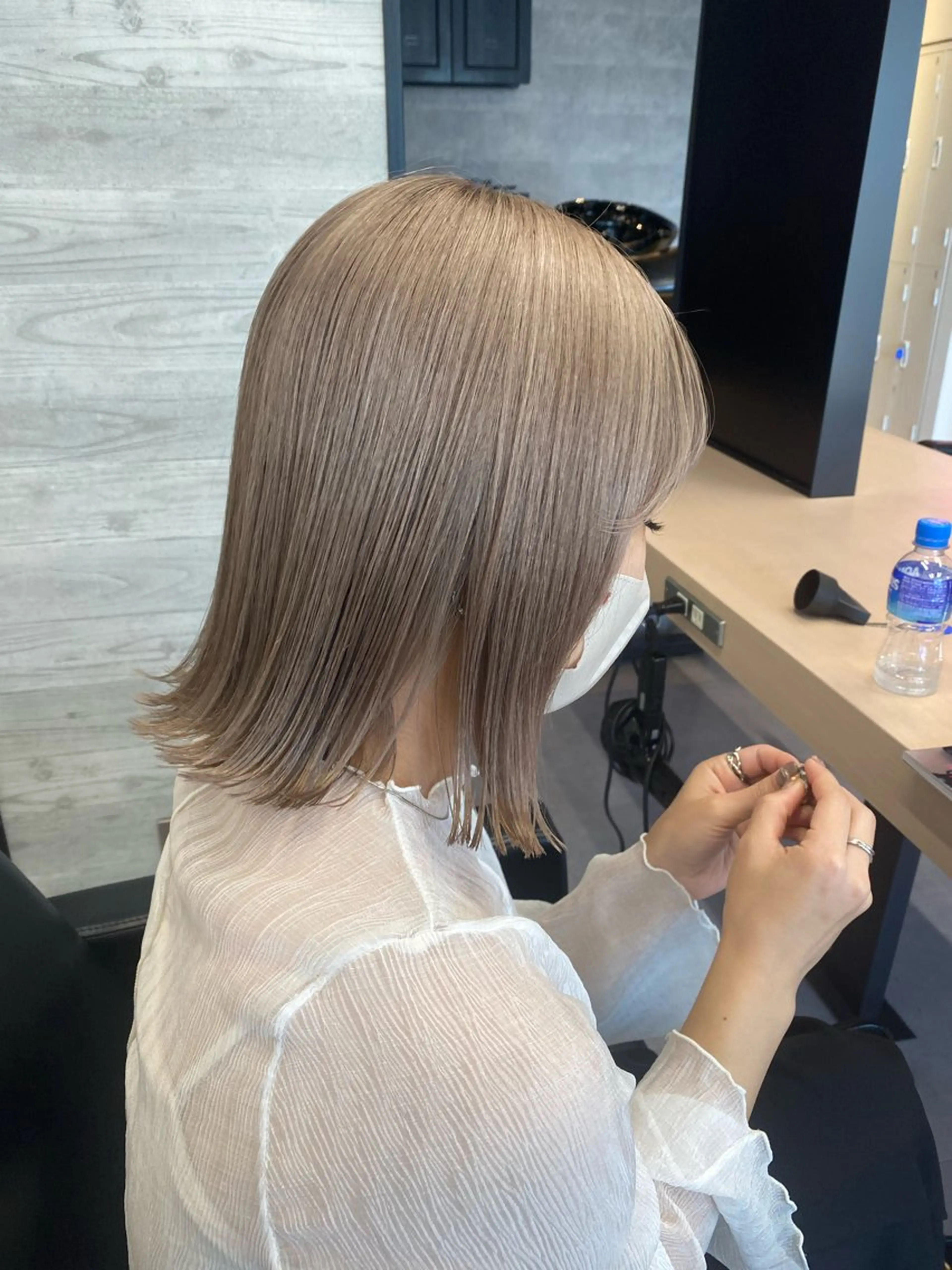 ミディアム カラー ヘアカラー トリートメント 🪞個室サロン/韓国 艶髪/keito🪞のヘアスタイル