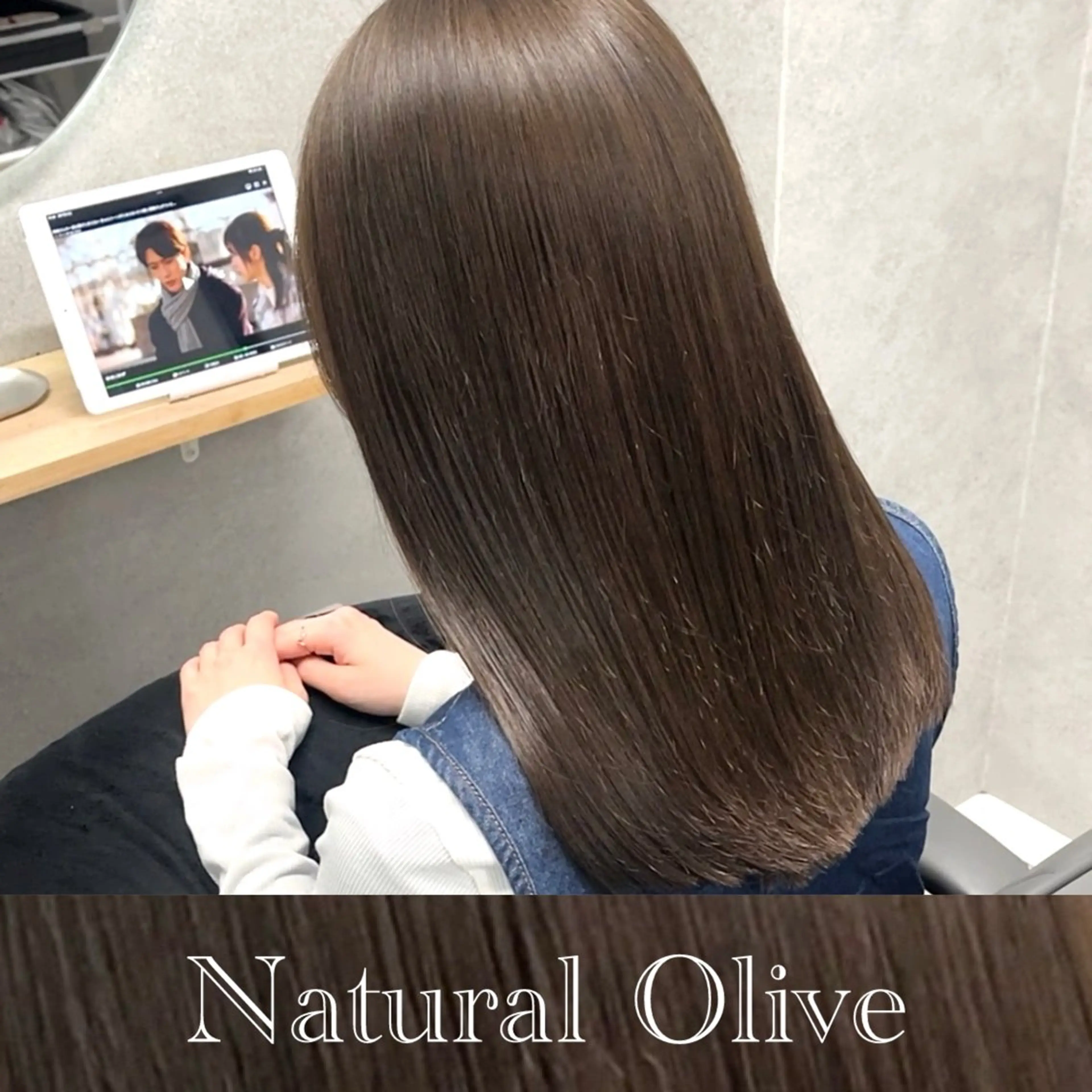 セミロング カット ヘアカラー トリートメント 透明感カラー/レイヤ ー/顔まわり/辻部のヘアスタイル