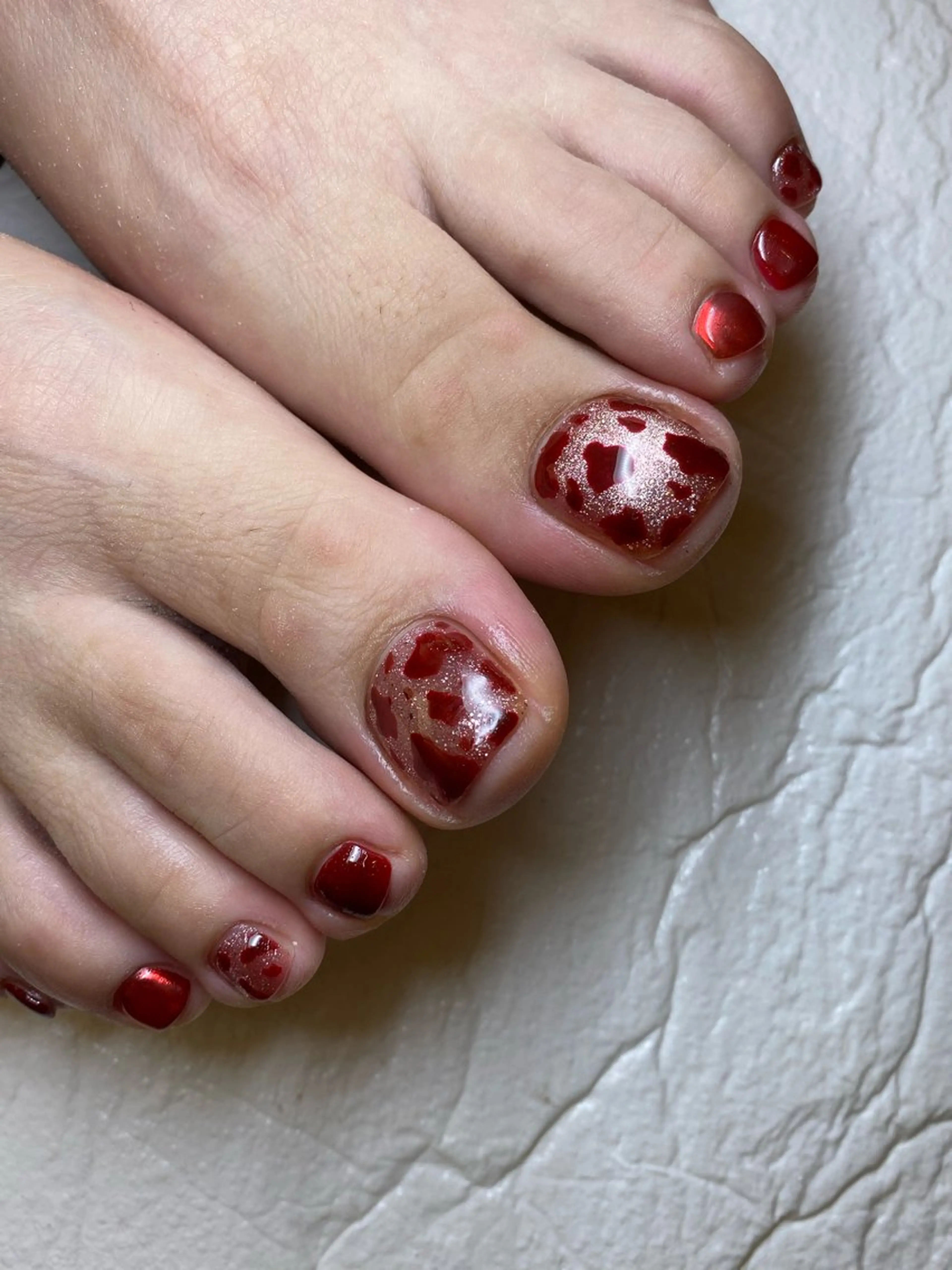 ネイル フットネイル マグネットネイル MIKA 🍊のネイルデザイン