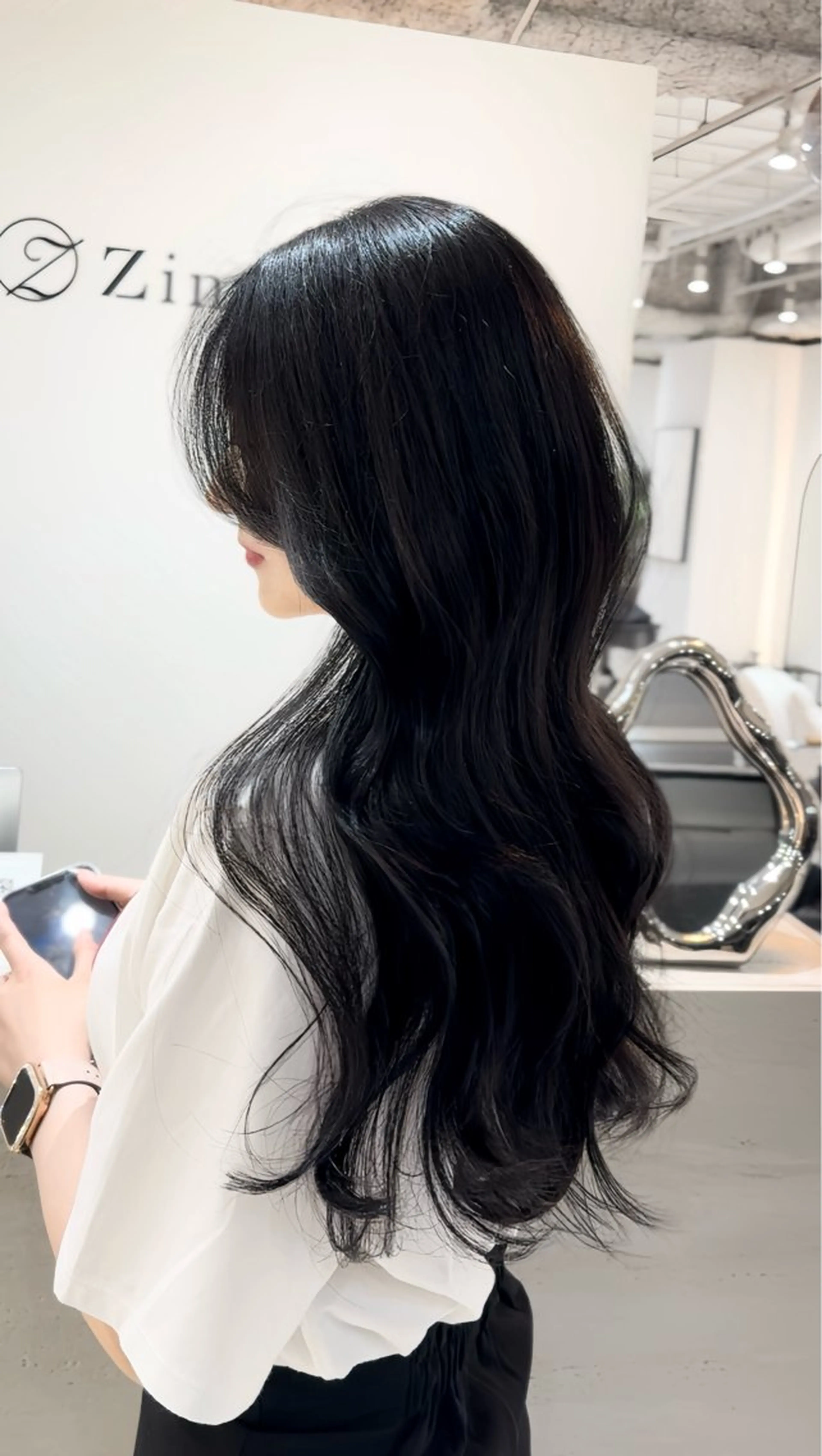 ロング カット ヘアカラー トリートメント 韓国ヘア🩶侑矢 艶髪透明感/福岡のヘアスタイル