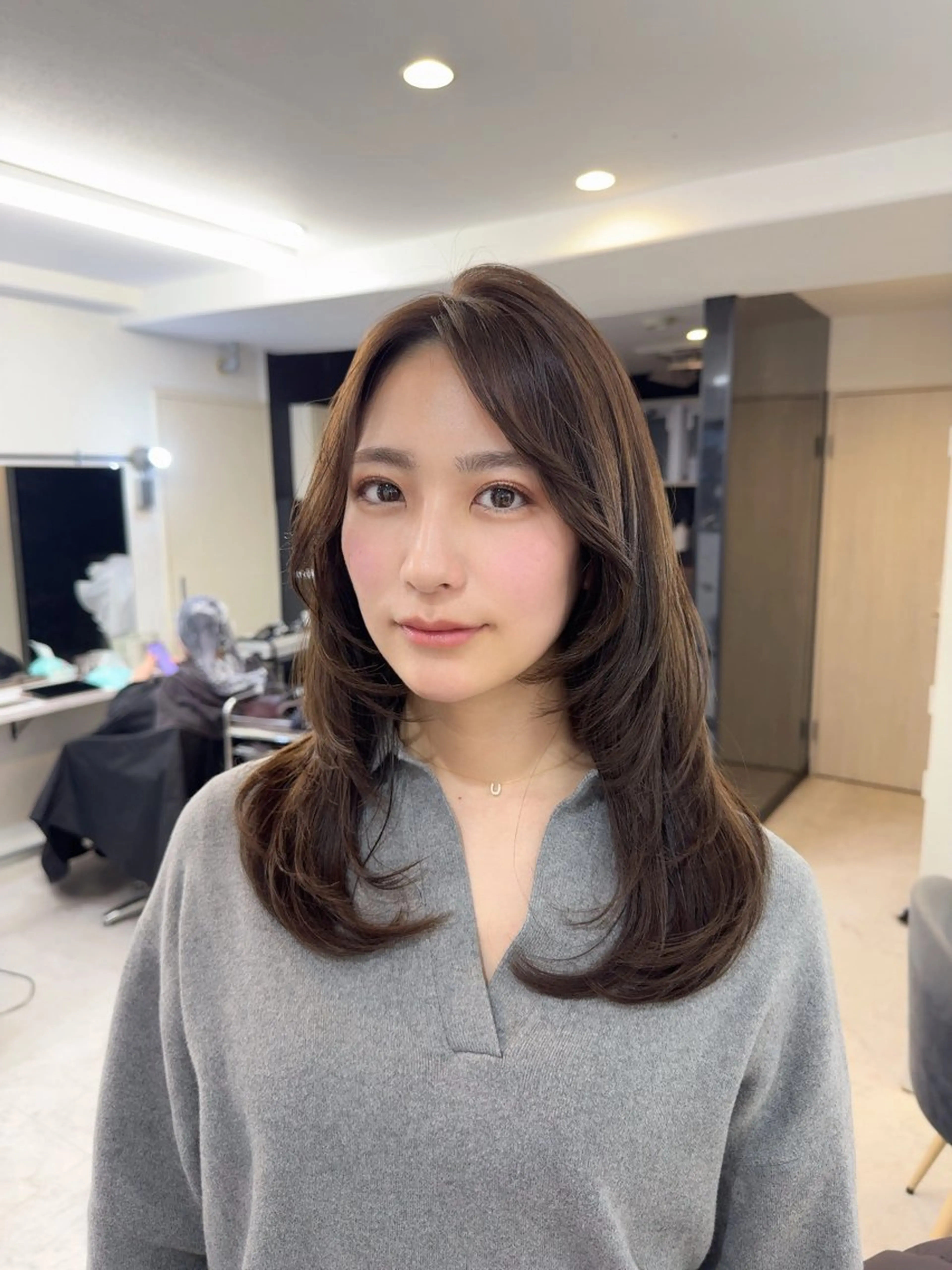 ❤️‍🔥人気menu❤️‍🔥カット＋うる艶カラー＋Aujua 3stepトリートメント[原宿/ロング料金なし]の写真