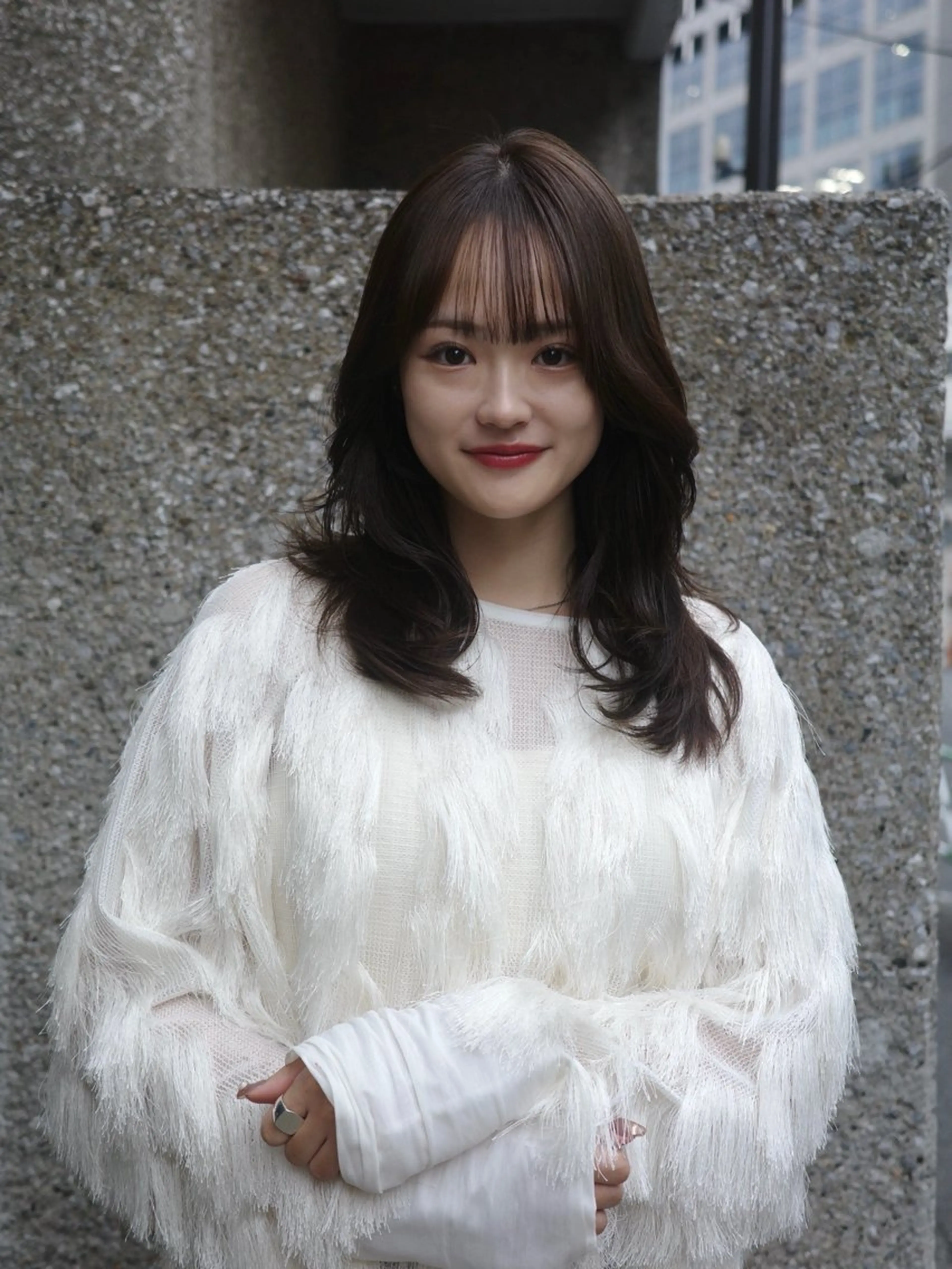 セミロング パーマ NERO 松井 隆人のヘアスタイル