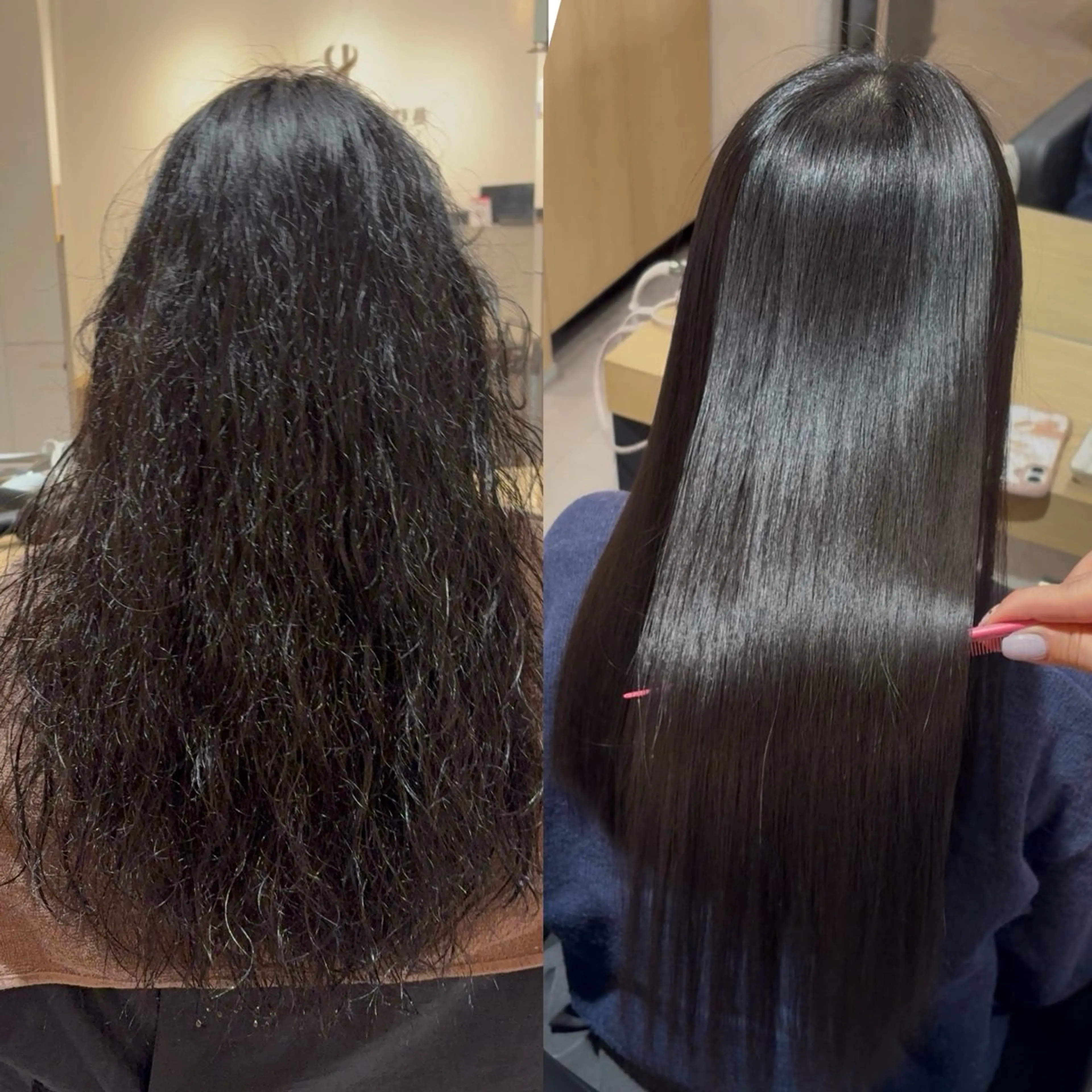 ロング 髪質改善 カット 縮毛矯正 加藤 麻夢のヘアスタイル