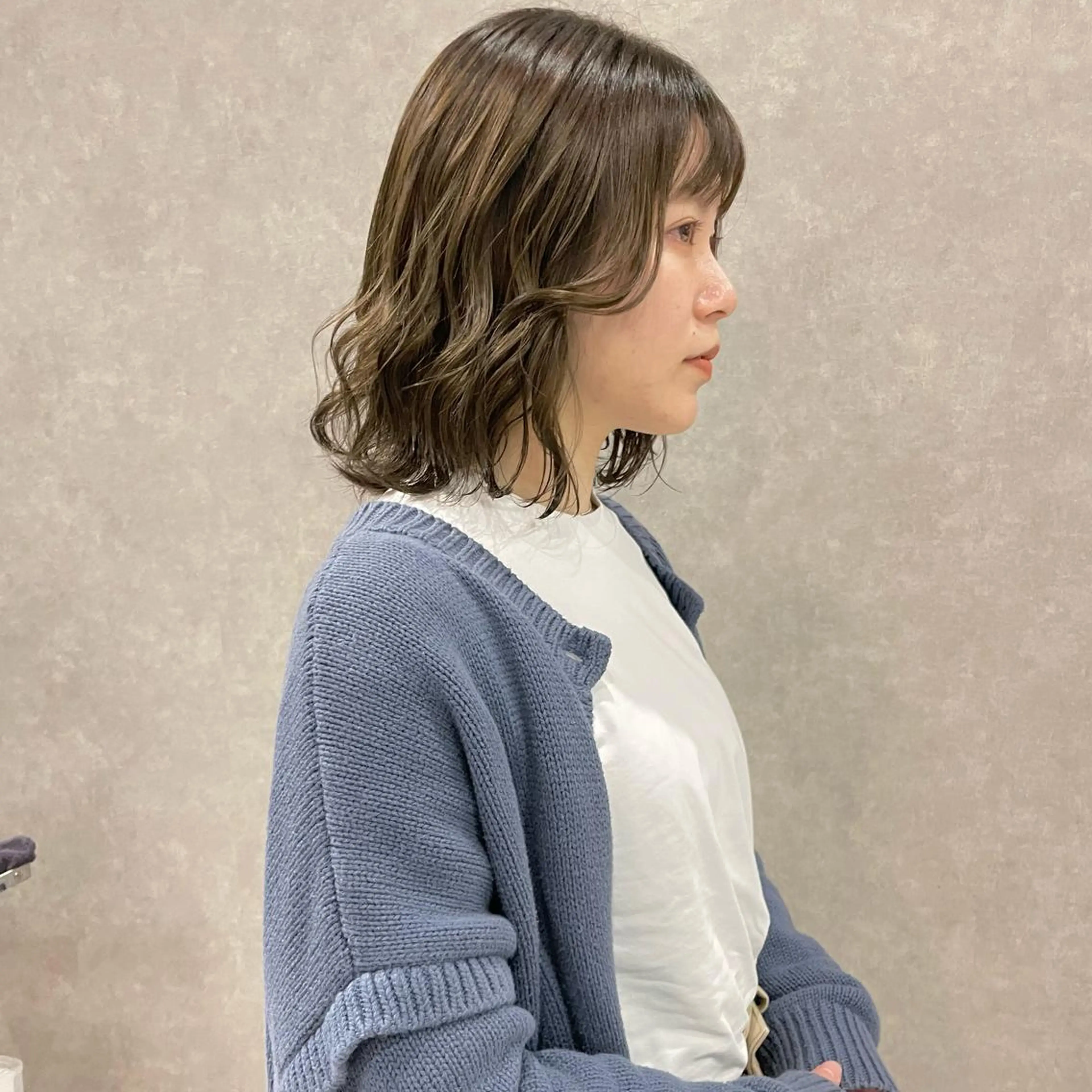 ミディアム カラー はちすか るかのヘアスタイル