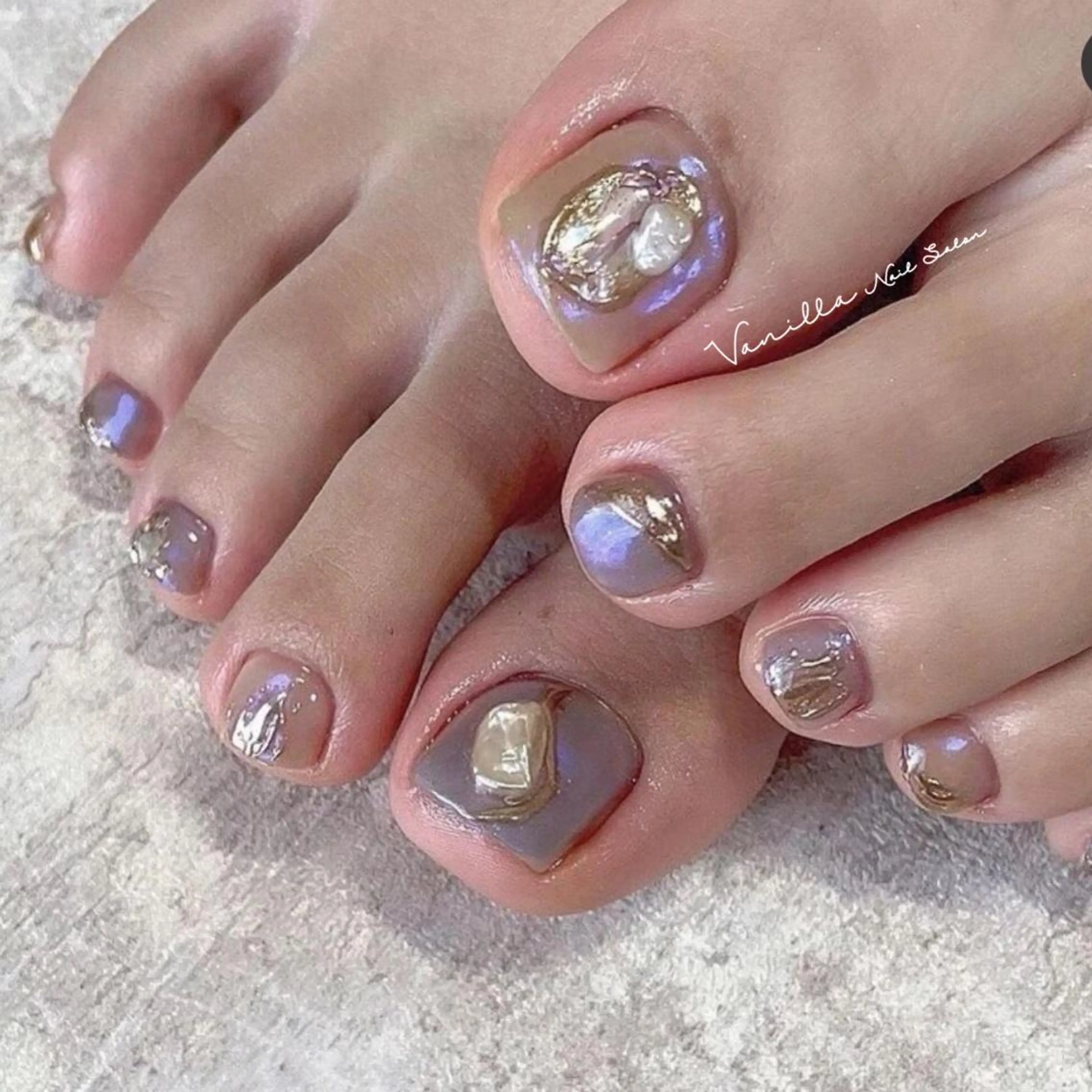 🎈フットニュアンスorフットミラーネイルコース✨の写真