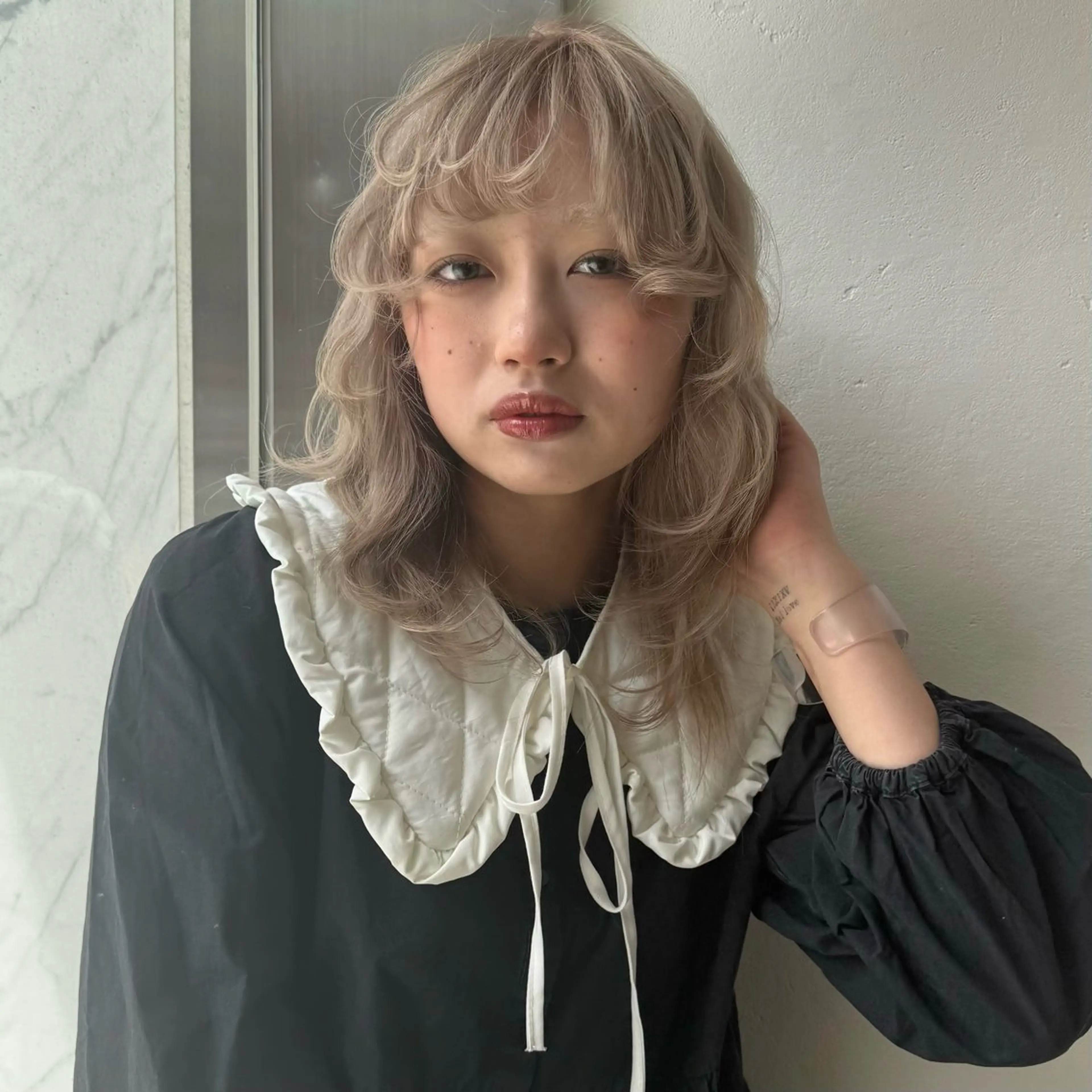 セミロング カラー カット ヘアカラー トリートメント 柔らかいcolor ￤韓国￤🩰マユ🩰のヘアスタイル