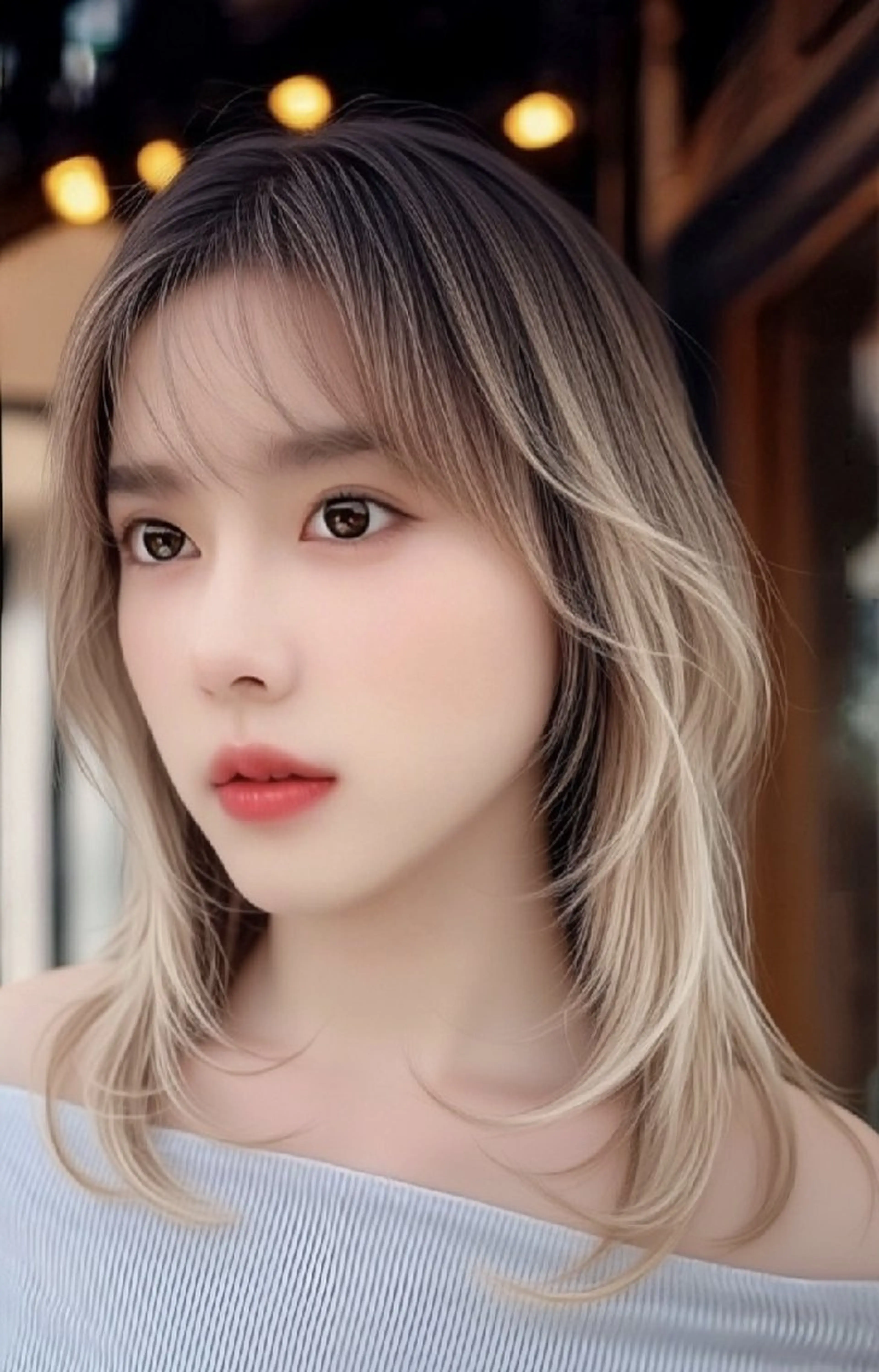 ミディアム カット ヘアカラー トリートメント 再来率94％原宿足利 表参道★シニストラのヘアスタイル