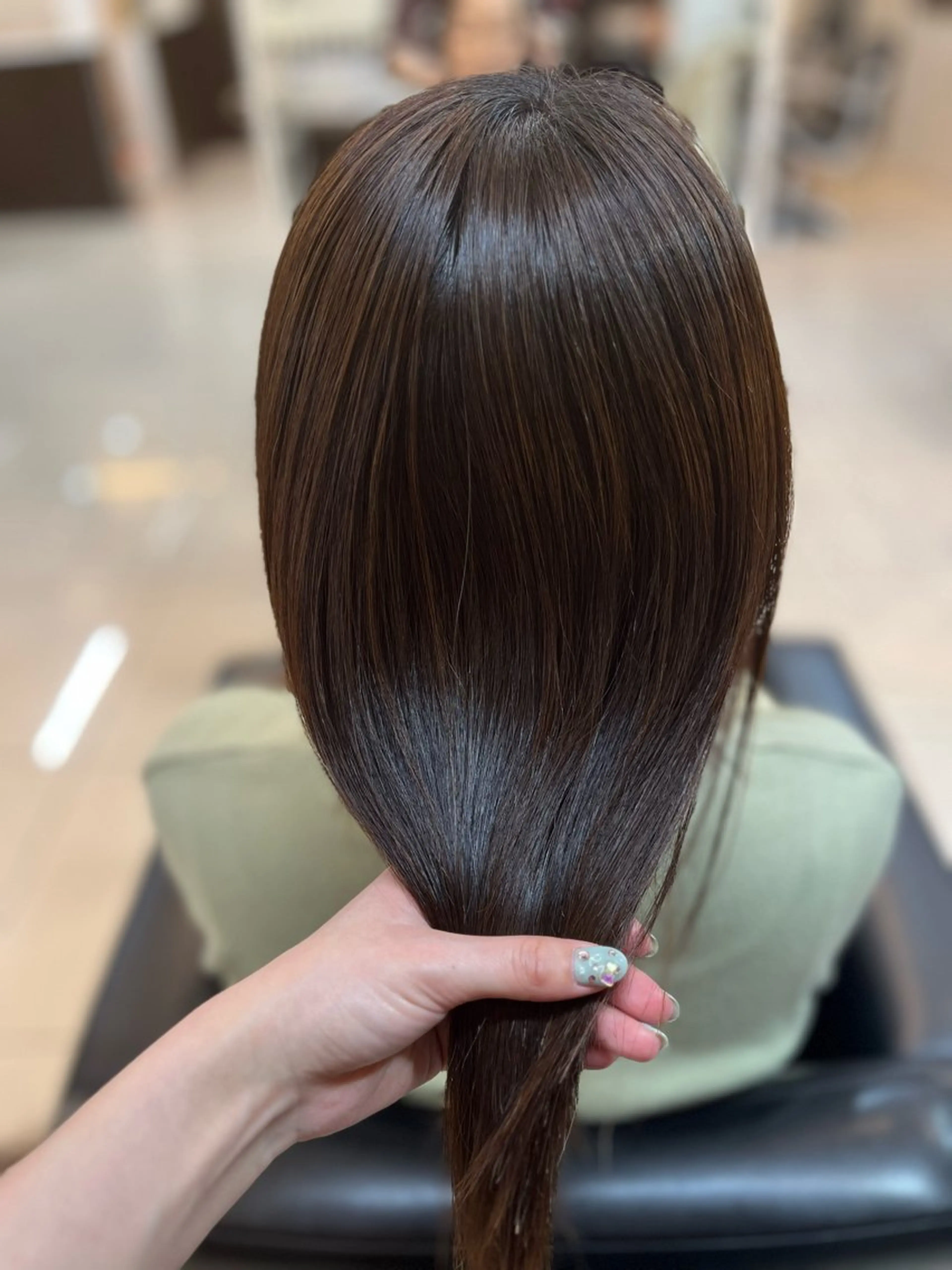 ミディアム パーマ 縮毛矯正 トリートメント 🍒 SANA🍒のヘアスタイル