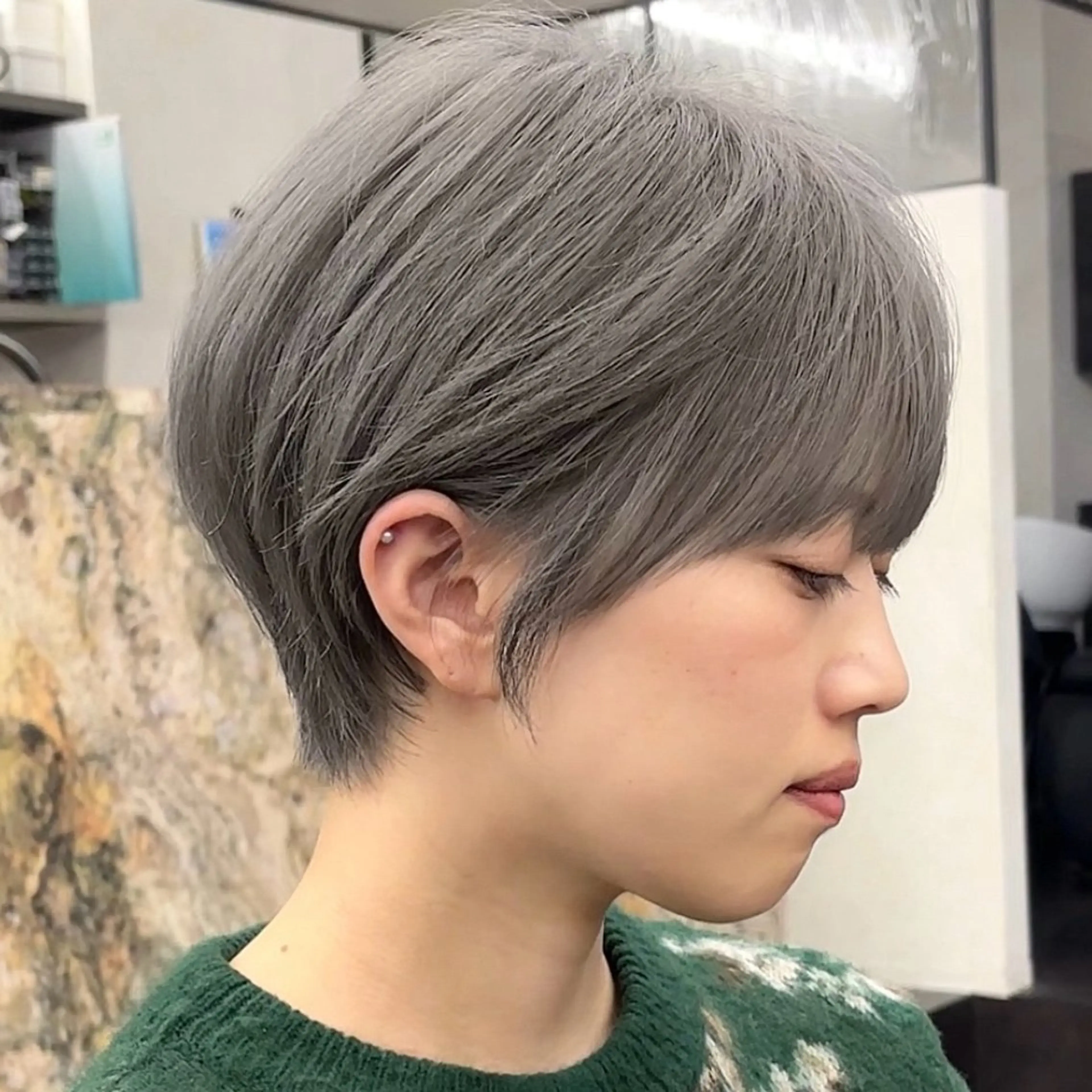 ショート まとまるボブ/縮毛矯 生🌿あおい✨のヘアスタイル