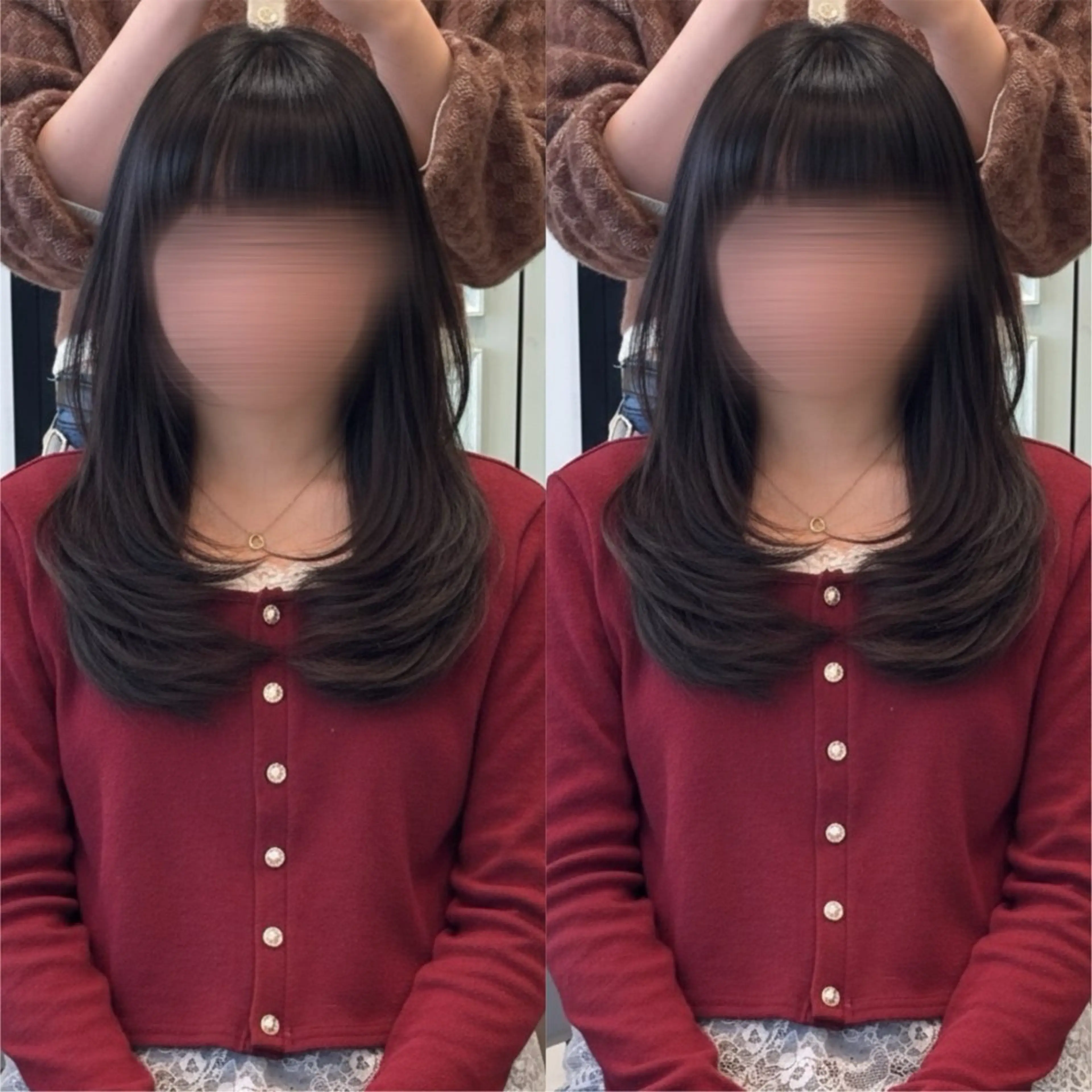 ロング レイヤーカット 髪質改善 縮毛矯正 🌙 ゆきのヘアスタイル