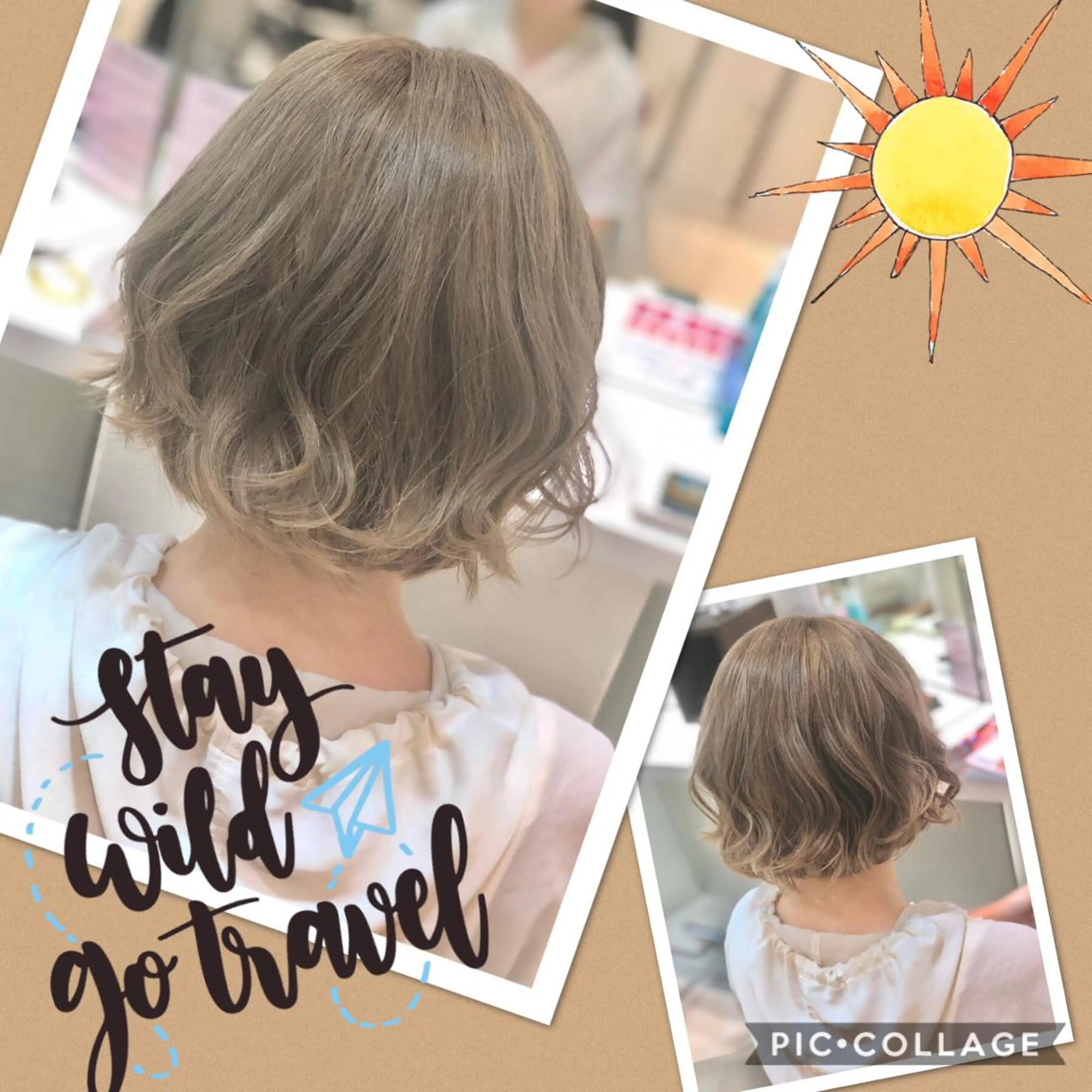 ショート カラー ベージュカラー ブリーチ ハイライトカラー ミルクティーベージュ ハイライト 永島 桜のヘアスタイル