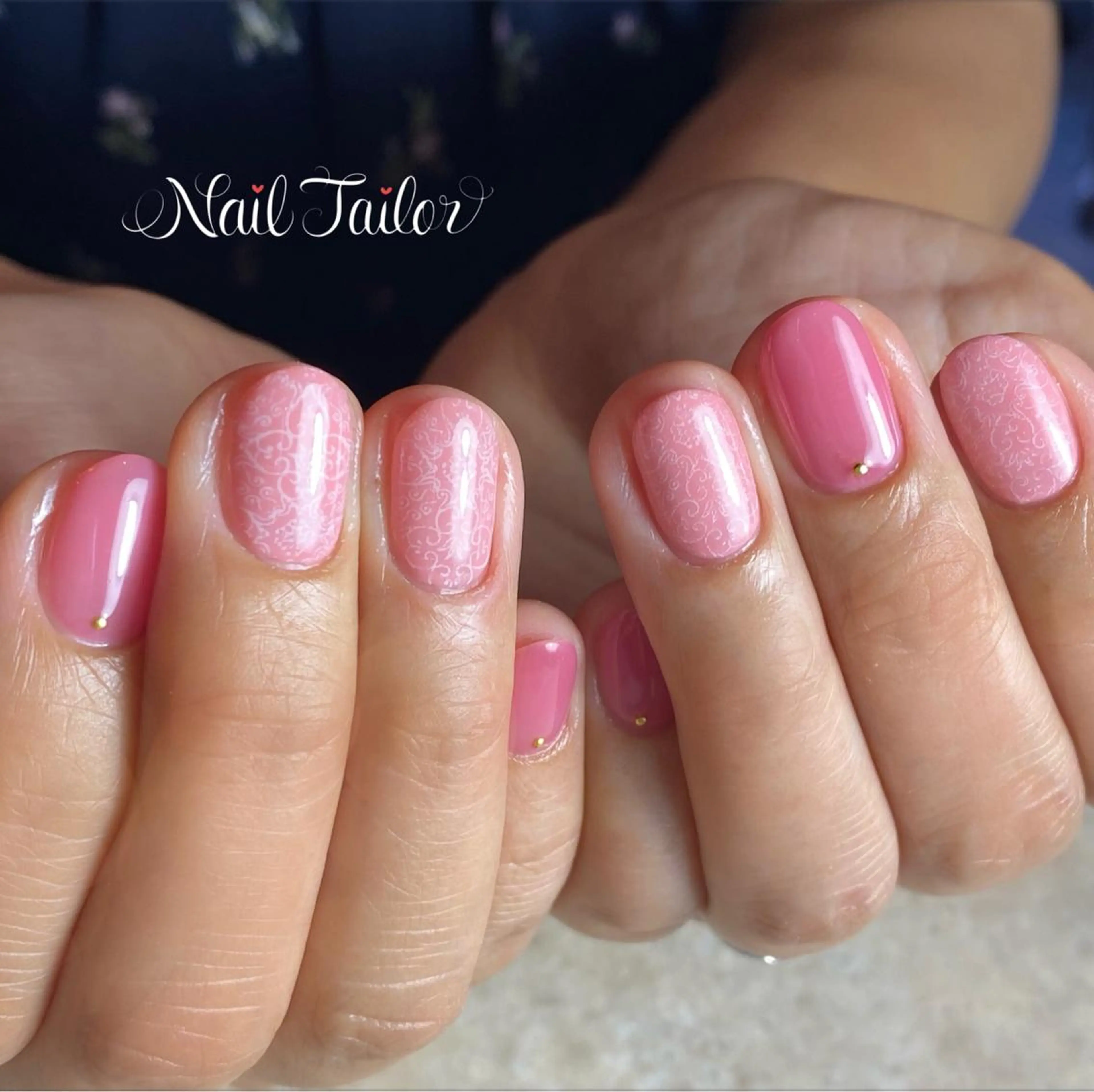 ネイル アートネイル オフィスネイル ワンカラーネイル ピンク シンプルネイル ハンドネイル NailTailor ネイルテイラーのネイルデザイン