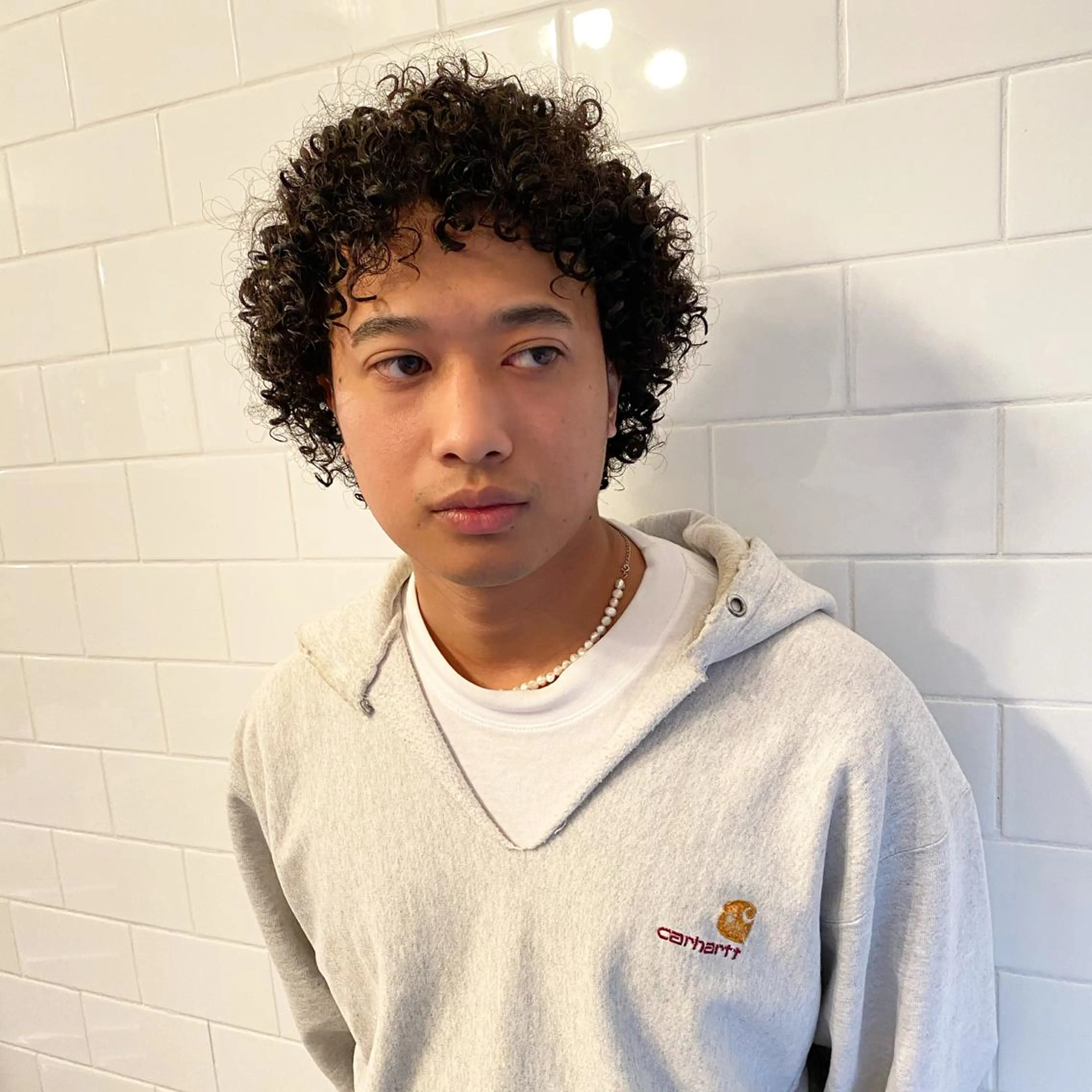 ミディアム カラー パーマ ヘアアレンジ メンズ キッズ ネイル マツエク・マツパ 中元 淳のヘアスタイル