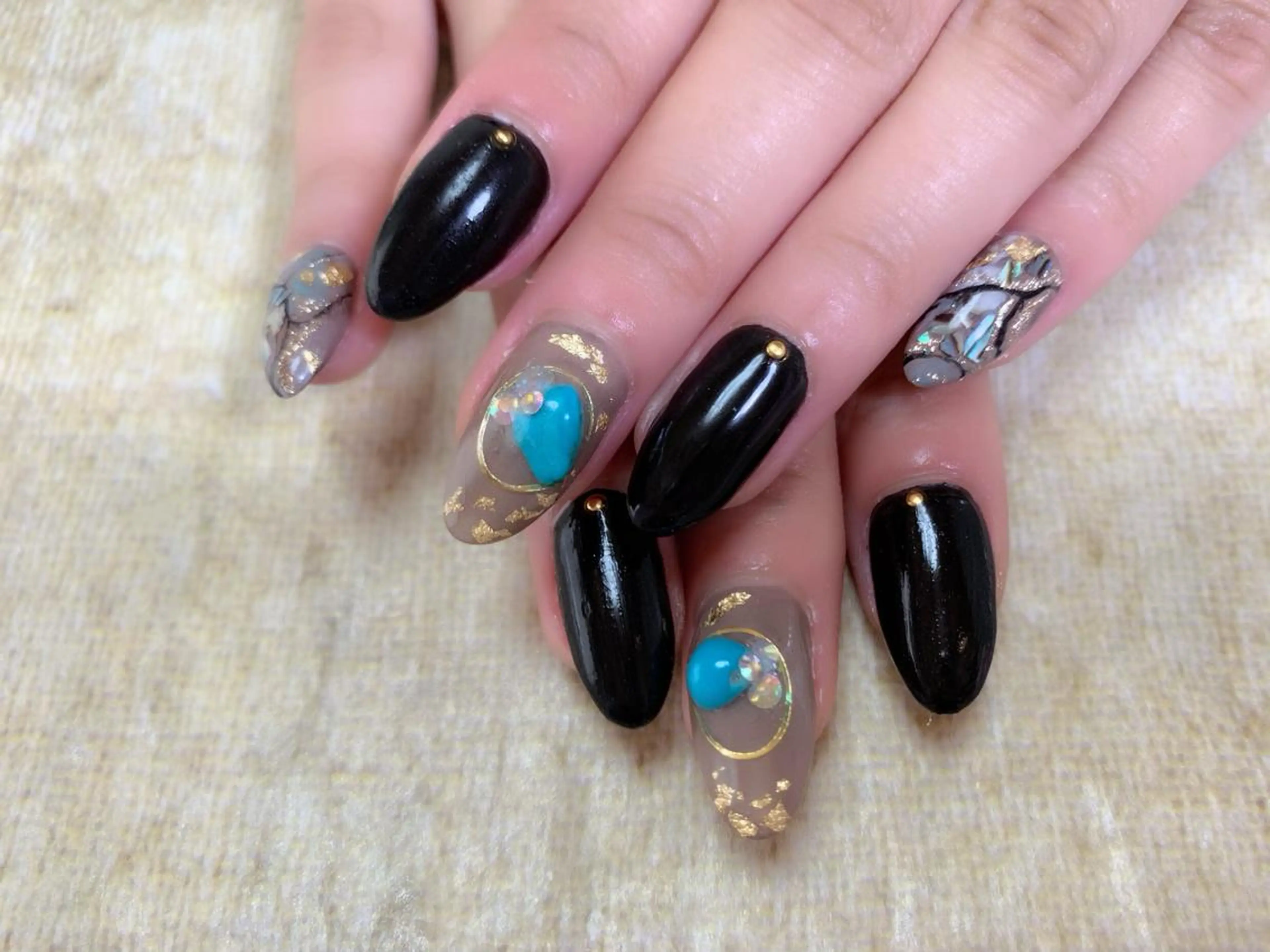 ネイル ハンドネイル an sucre baseのネイルデザイン