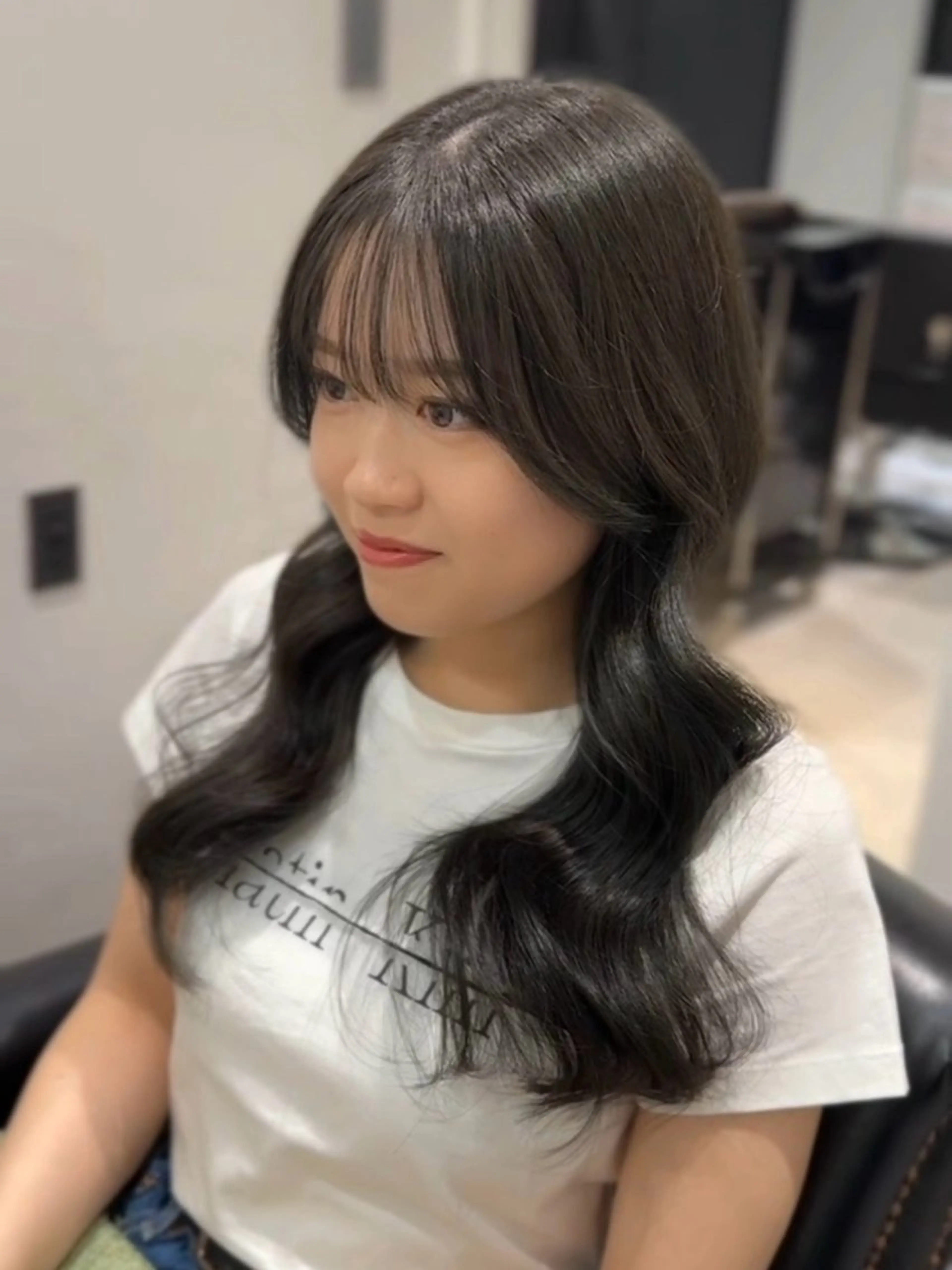 ロング カラー カット 韓国風スタイル 北田陸斗のヘアスタイル