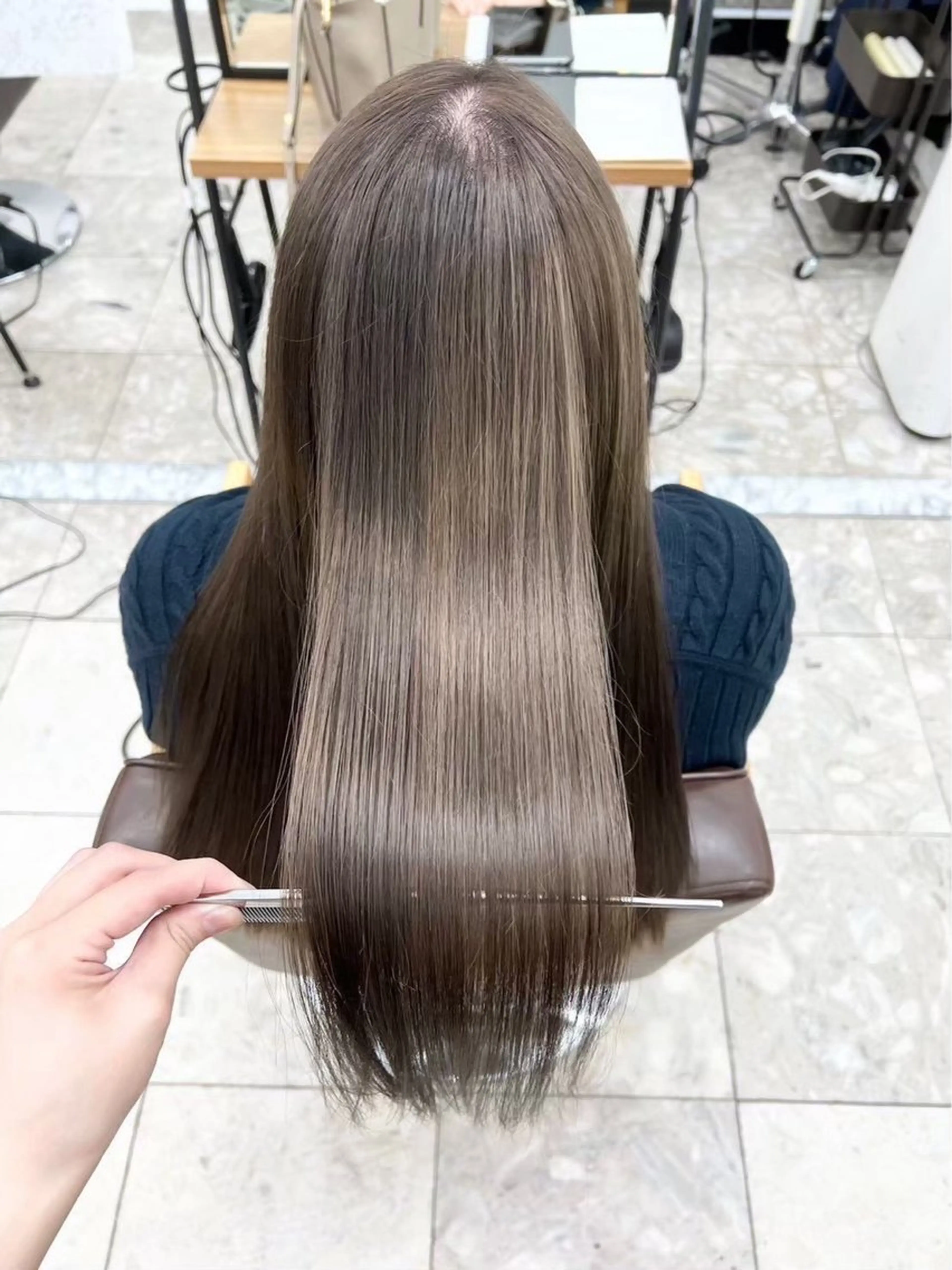 髪質改善 💠 韓国風うる艶/シオリのヘアスタイル