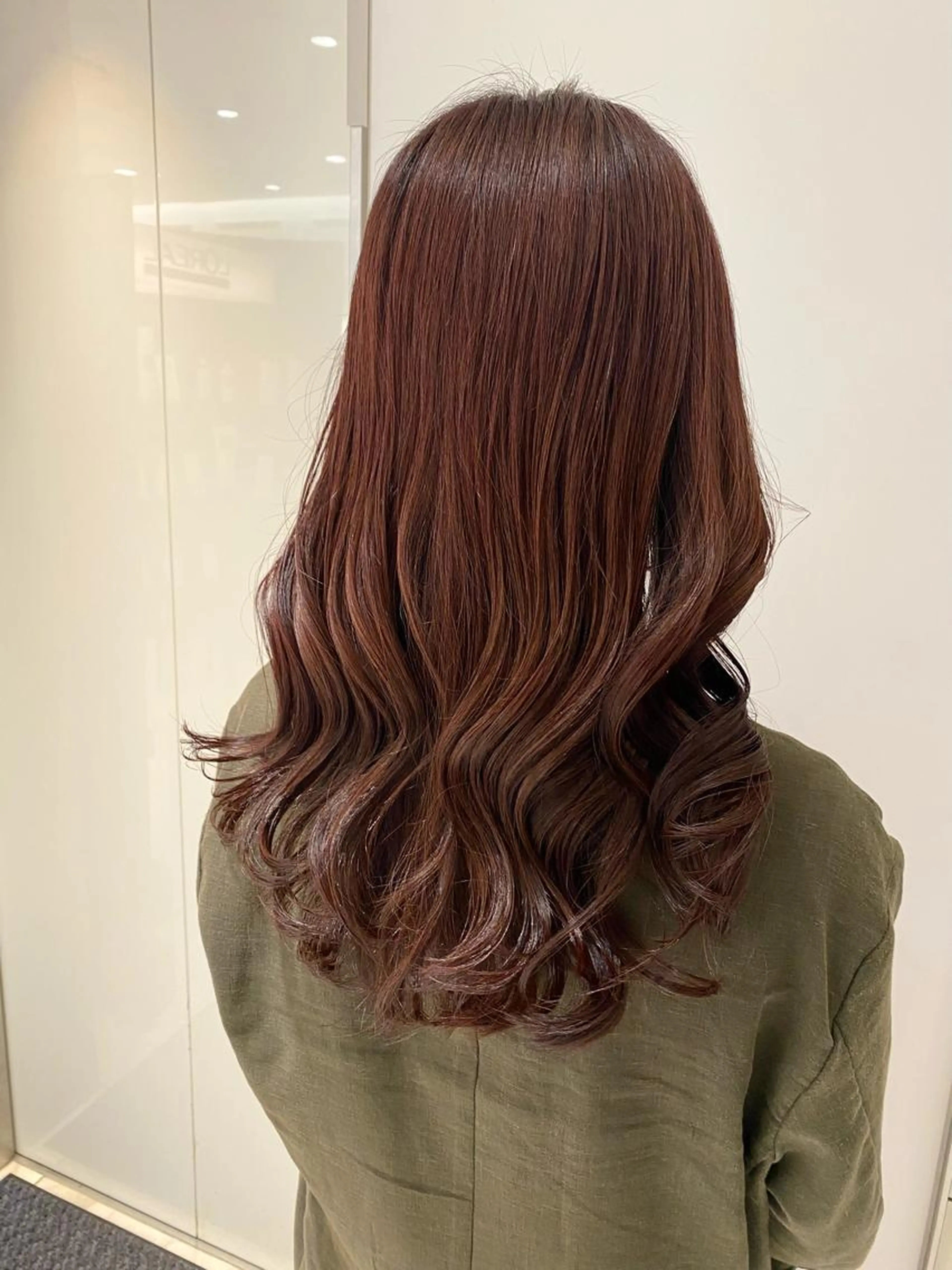 韓国風パーマ、コテ巻き風デジタルパーマの写真