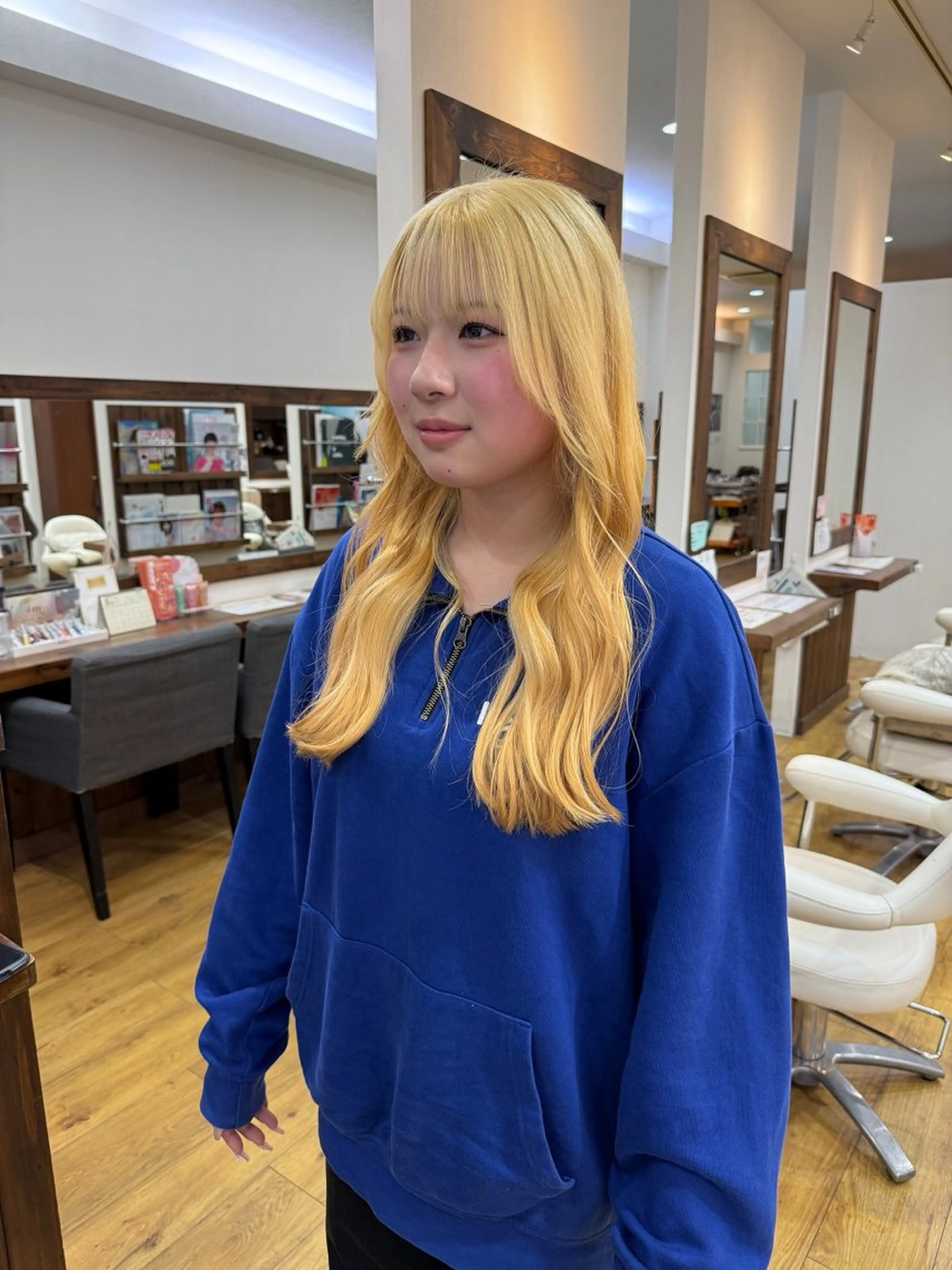 ロング カラー ヘアアレンジ ブリーチ 抜きっぱなしブロンド ヘアカラー 💖ダブルカラー/ ヘアセット/晴香💖のヘアスタイル
