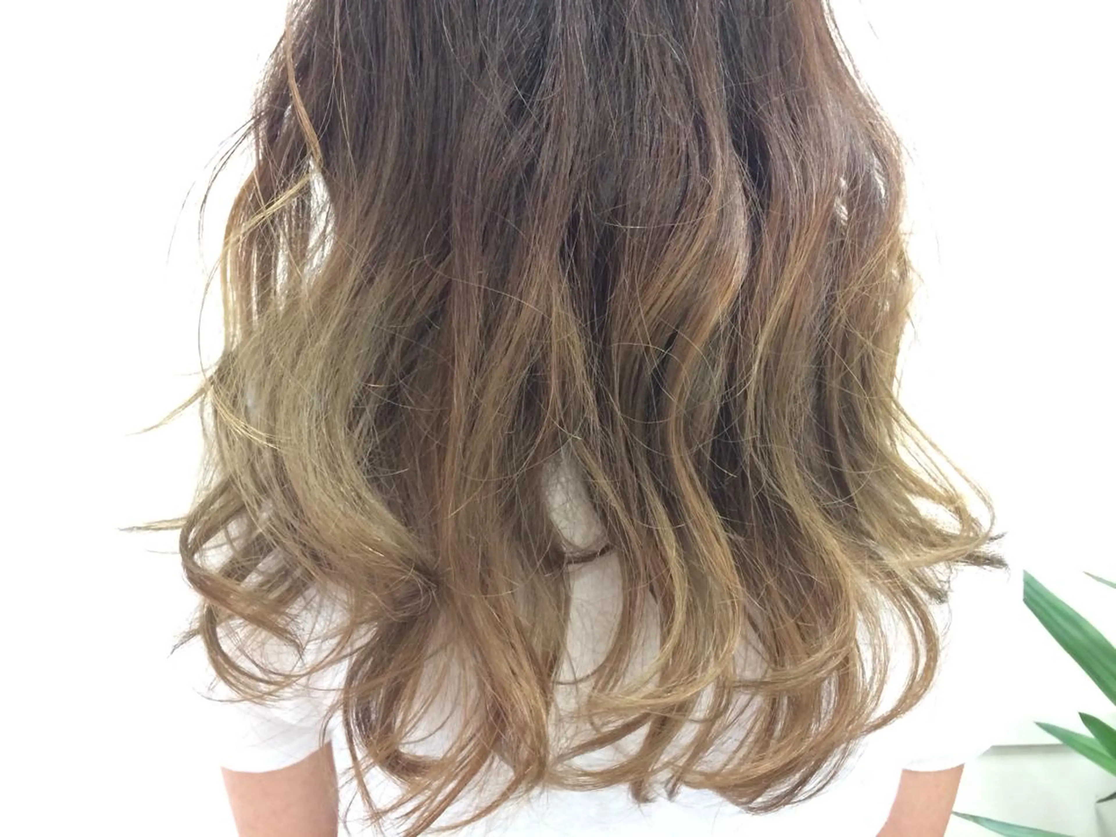 ロング カラー グラデーションカラー にった みずきのヘアスタイル