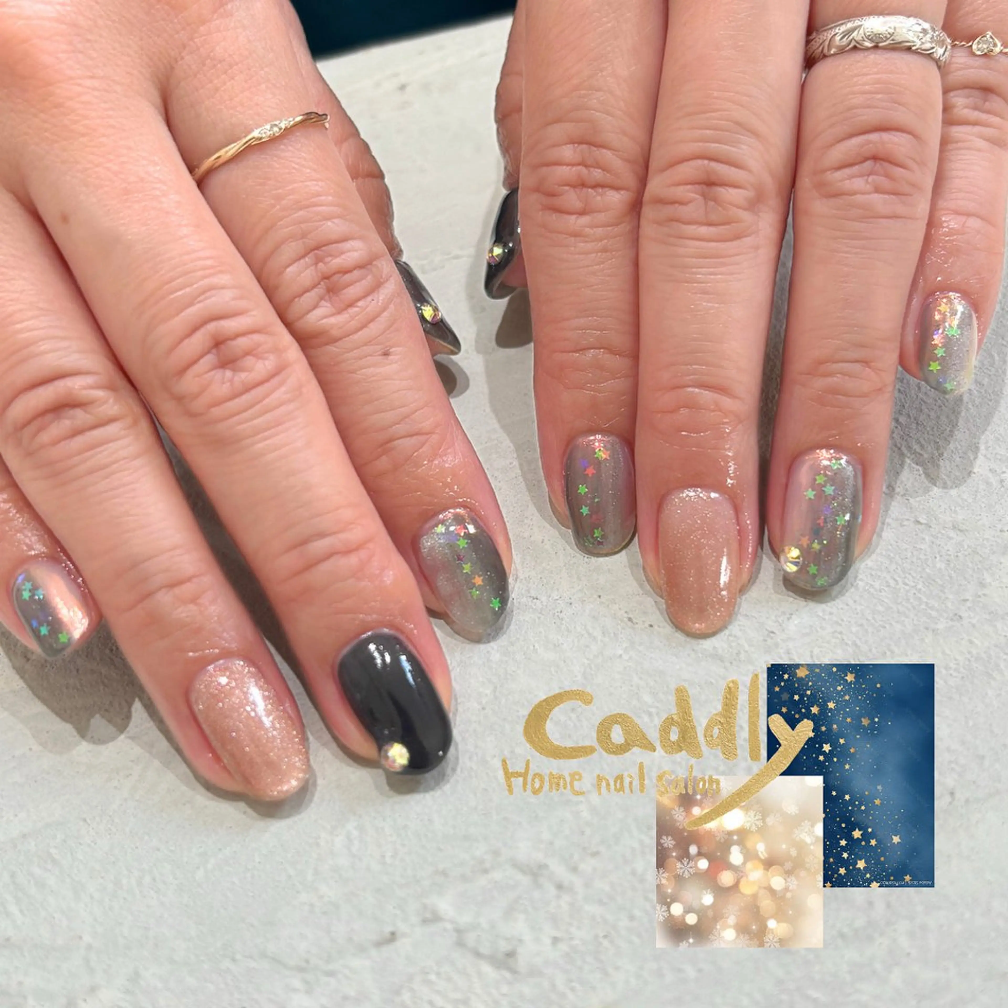 ネイル ハンドネイル caddly naoのネイルデザイン