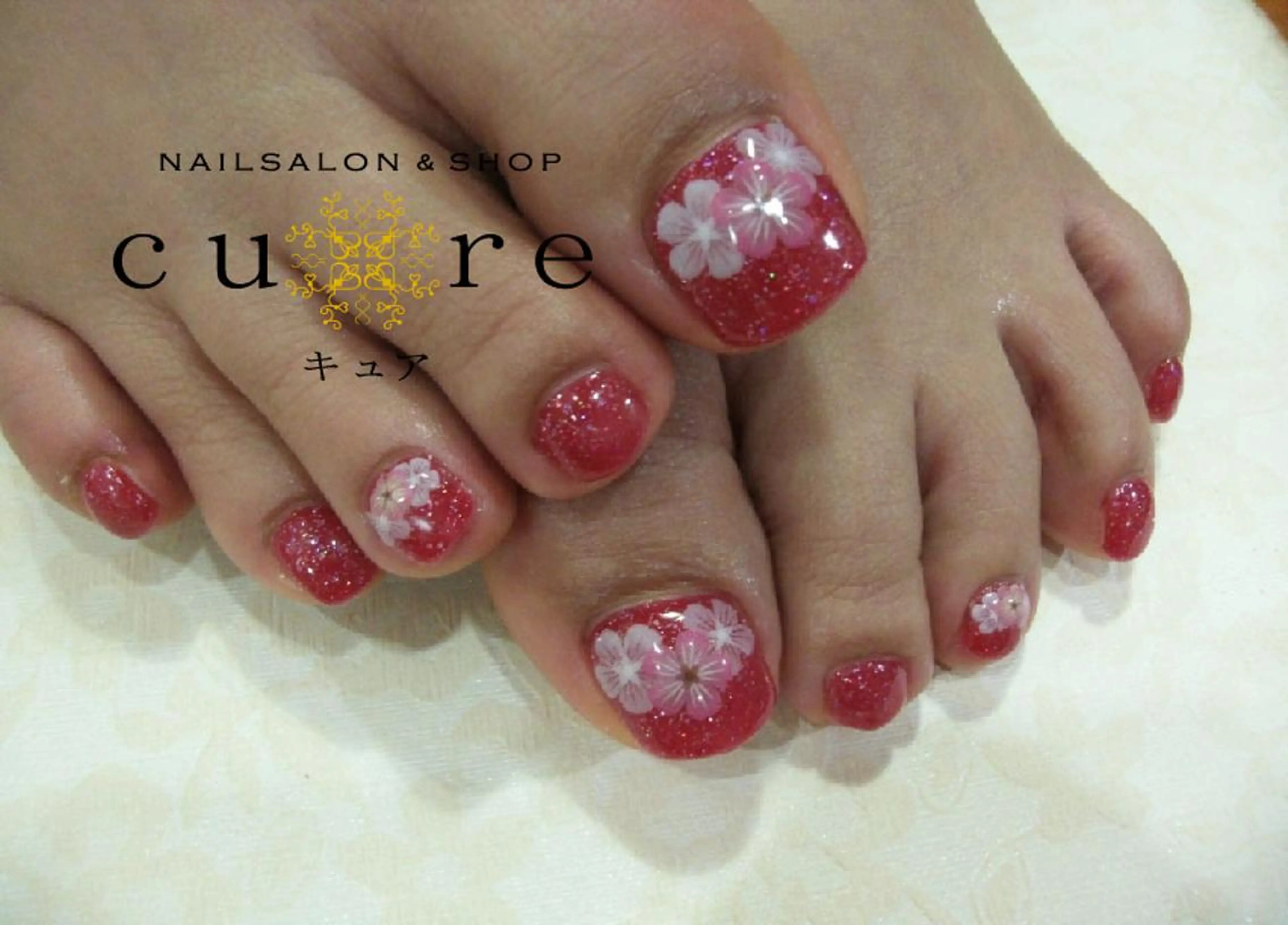 ネイル フットネイル ジェルネイル ネイルサロン Cureのネイルデザイン