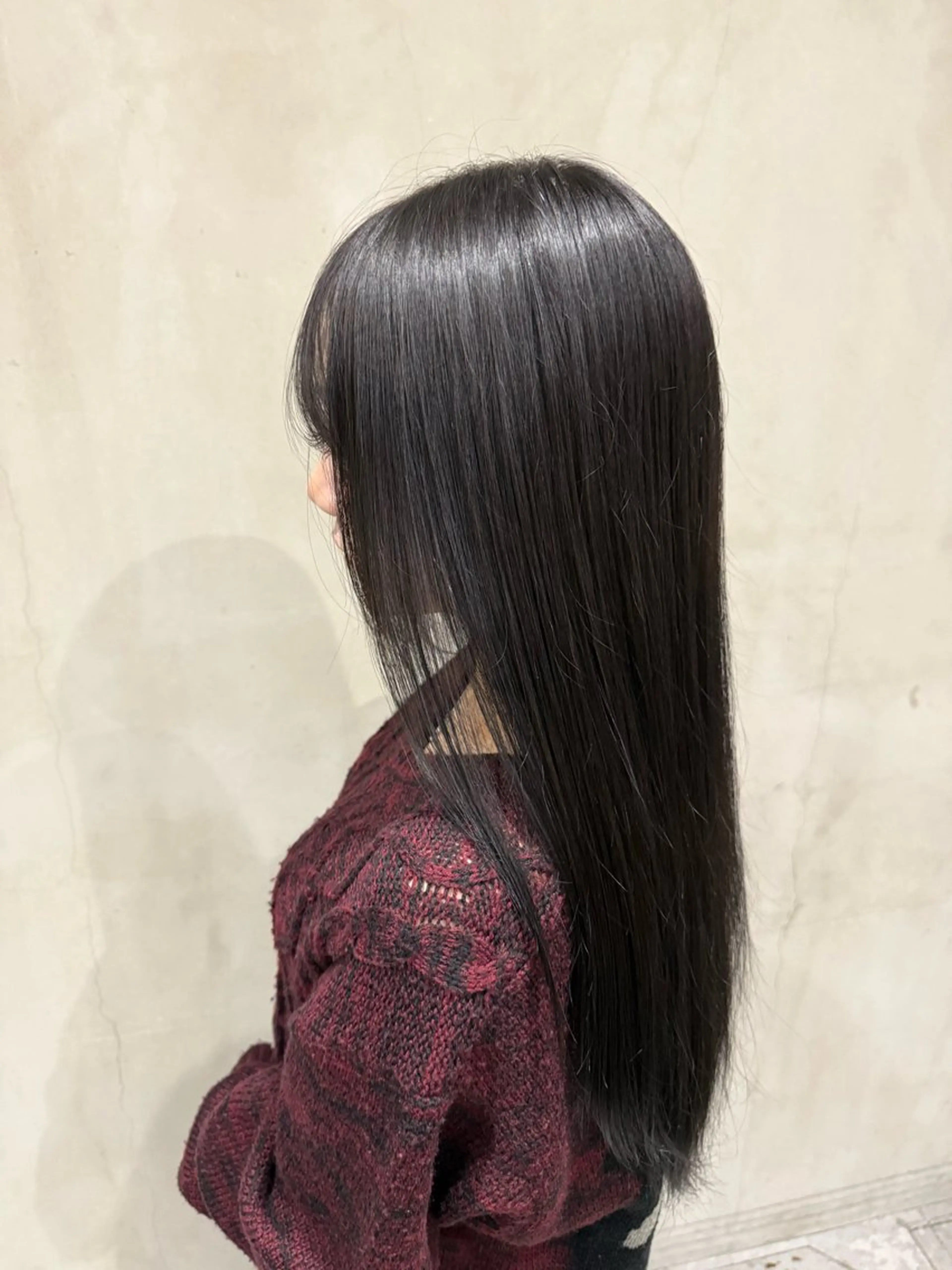 ロング トリートメント ヘアカラー グレージュ /赤み消し/ヤマのヘアスタイル