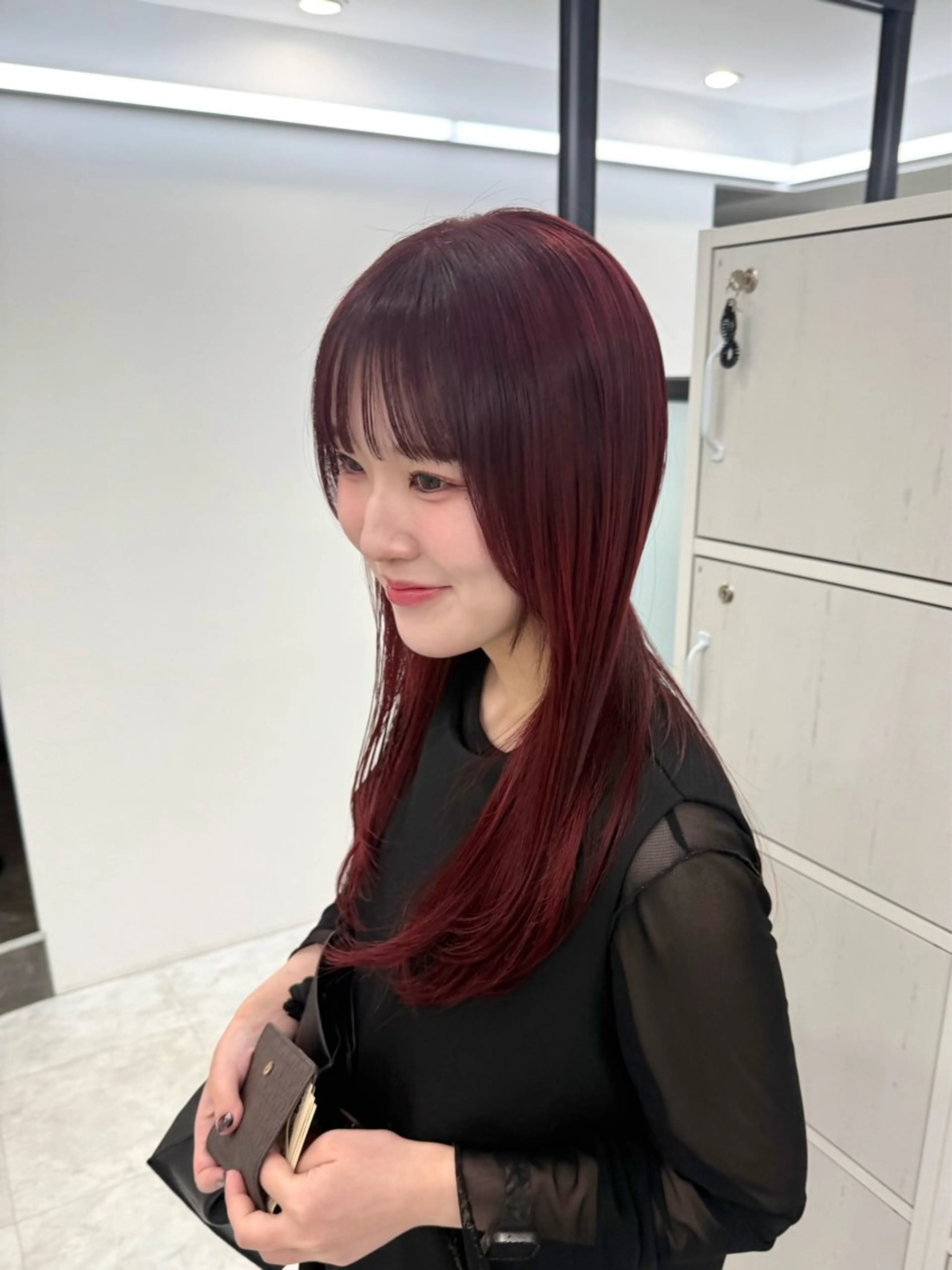 ロング カット ヘアカラー トリートメント miku 🍑髪質改善サロンのヘアスタイル