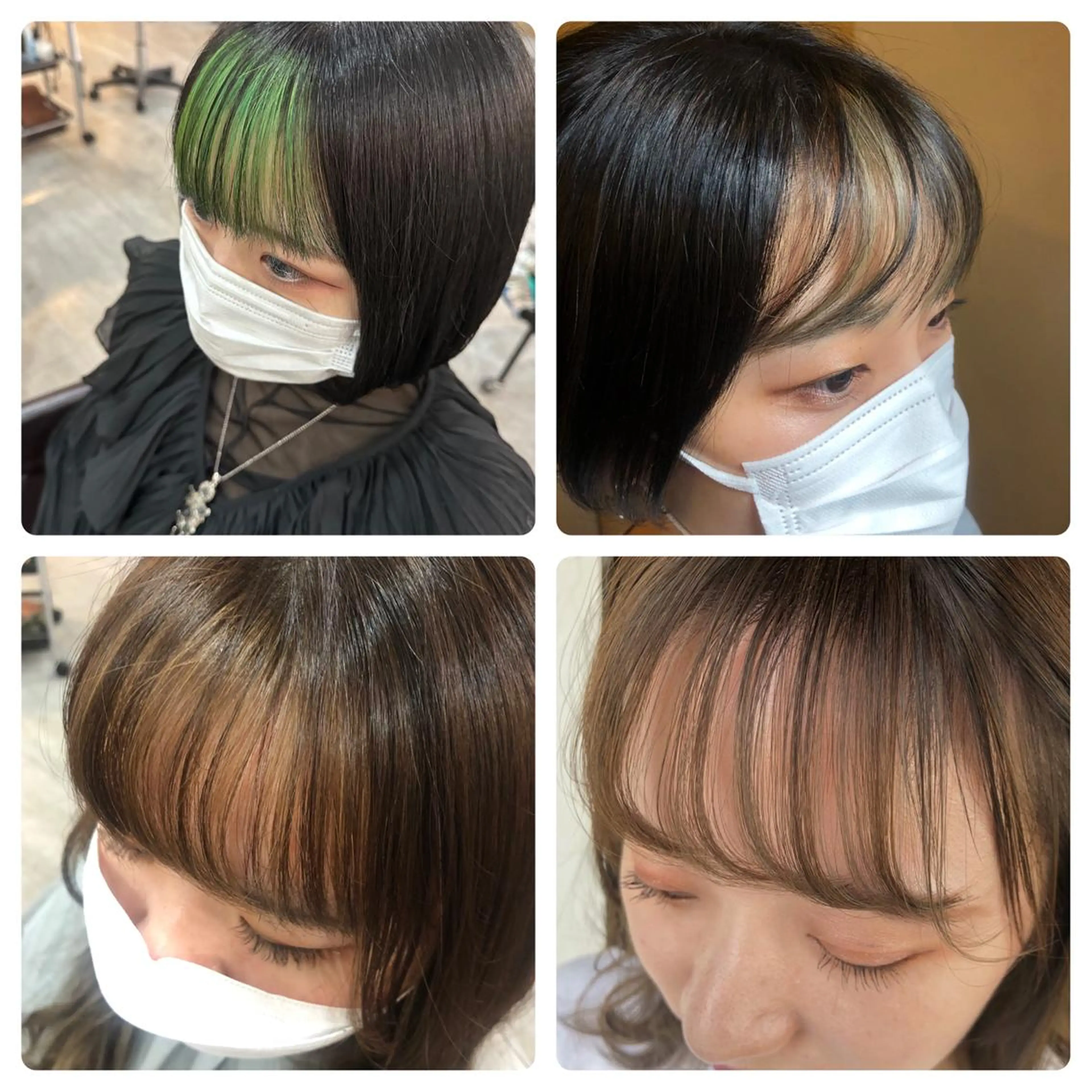 ミディアム カラー ヘアカラー トリートメント ヘアセット 髪質改善＆ブリーチ 伊勢　祐一郎のヘアスタイル