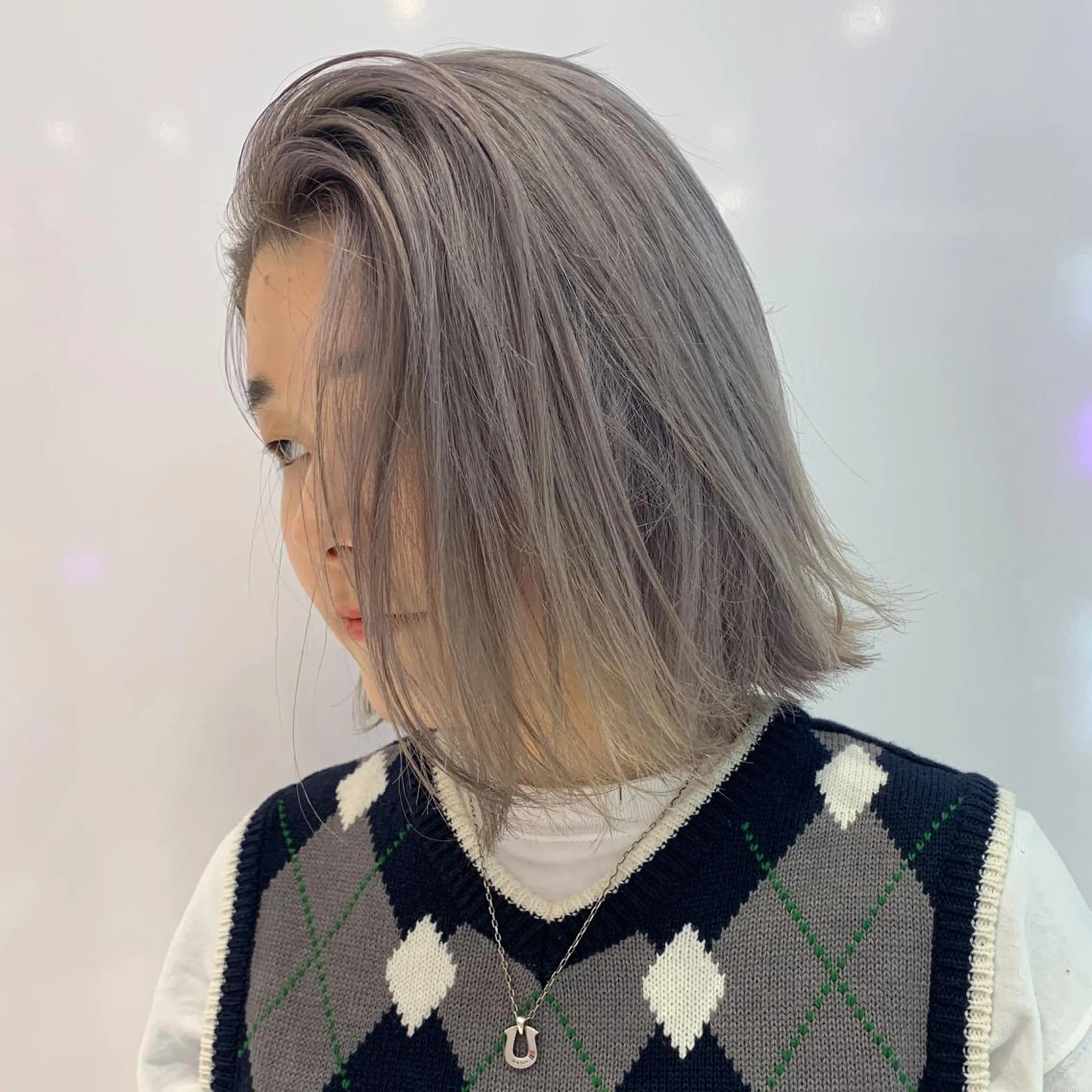 ミディアム カラー カット ヘアカラー トリートメント レイヤー/ブリーチ HIKARU ♡のヘアスタイル