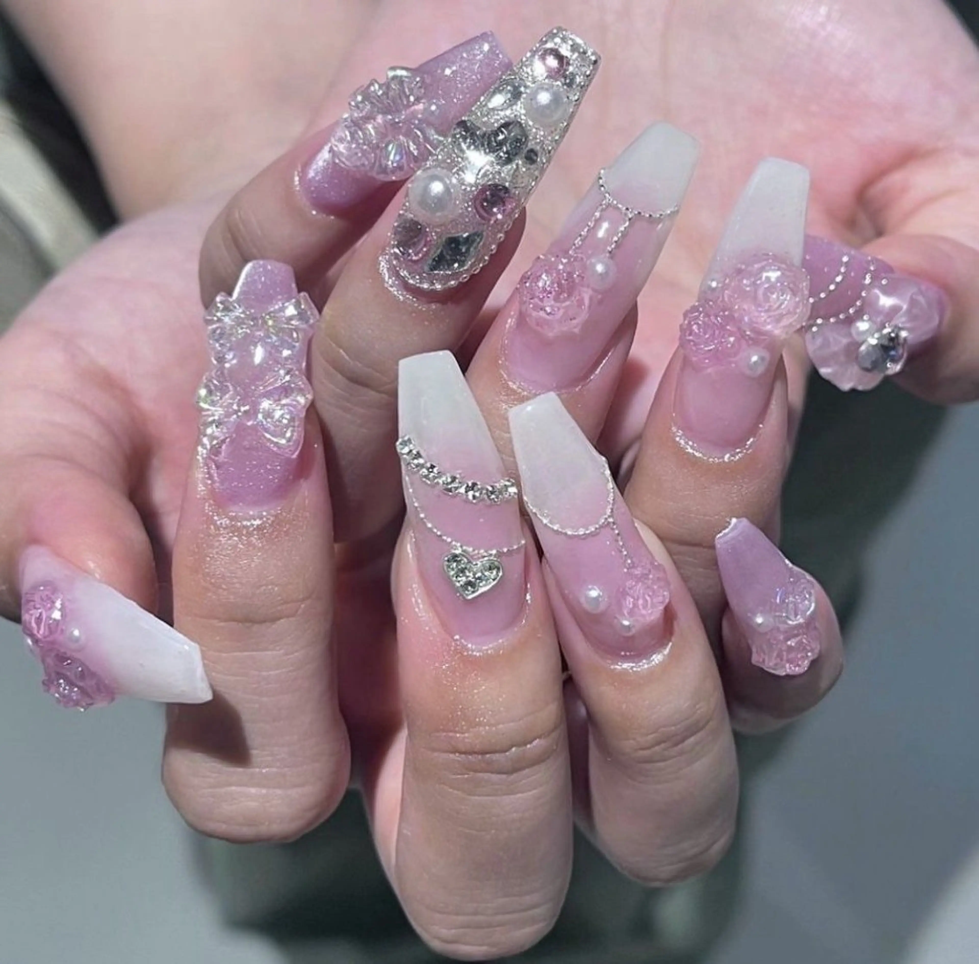 ネイル ハンドネイル 波 なみのネイルデザイン