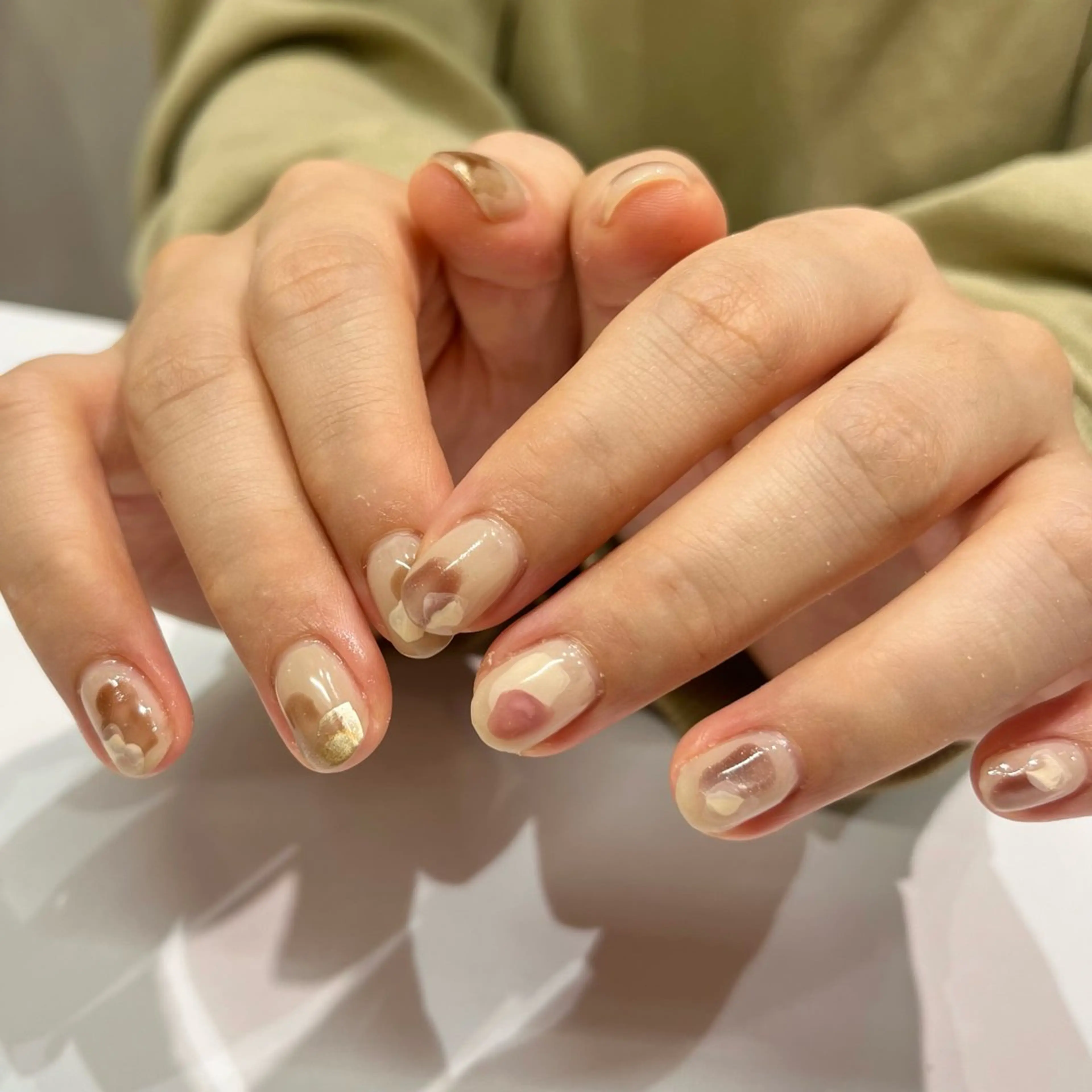 ネイル soa.Aika 自爪育成のネイルデザイン