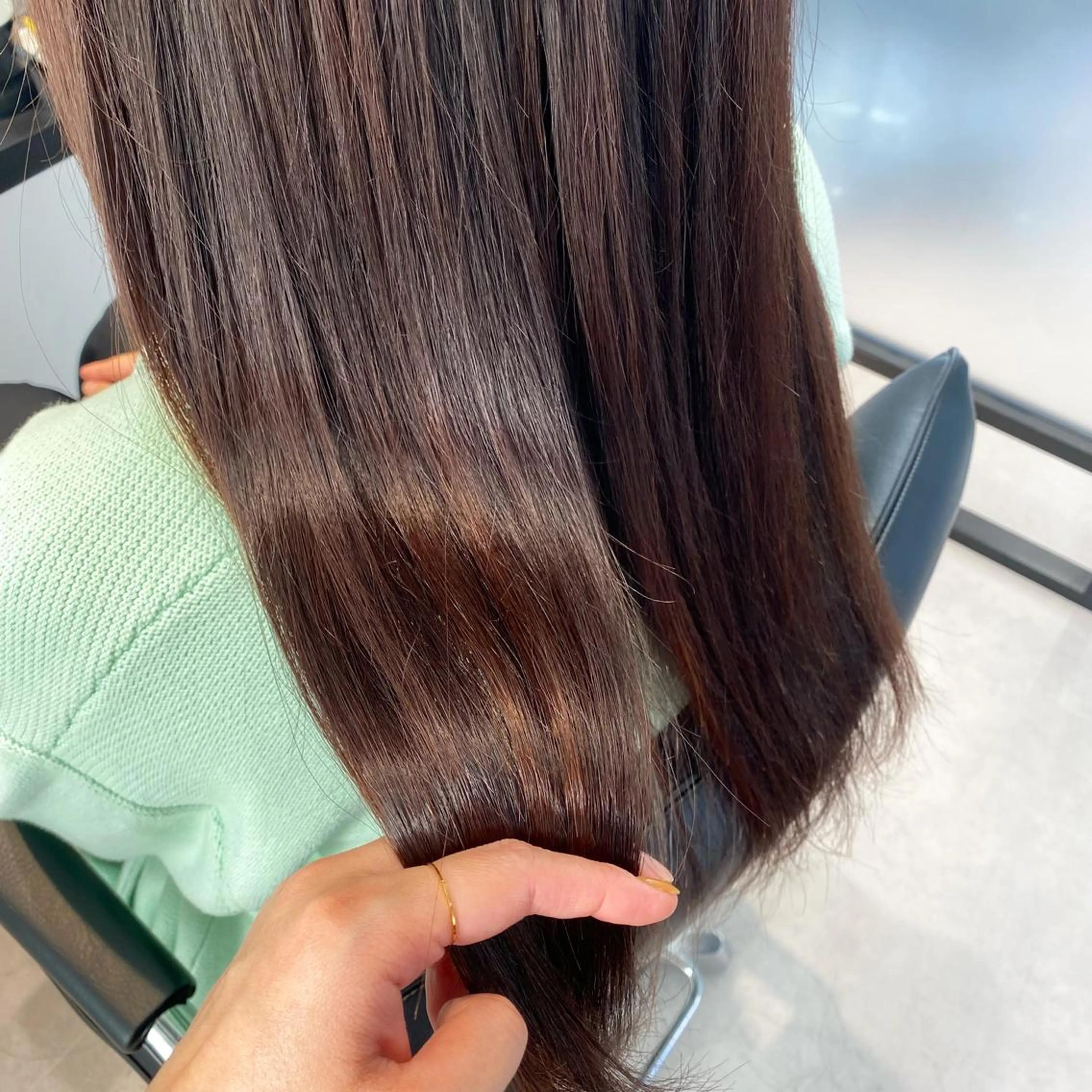 セミロング カラー トリートメント トリートメント 愛されヘア/ 暖色カラー/まいこのヘアスタイル