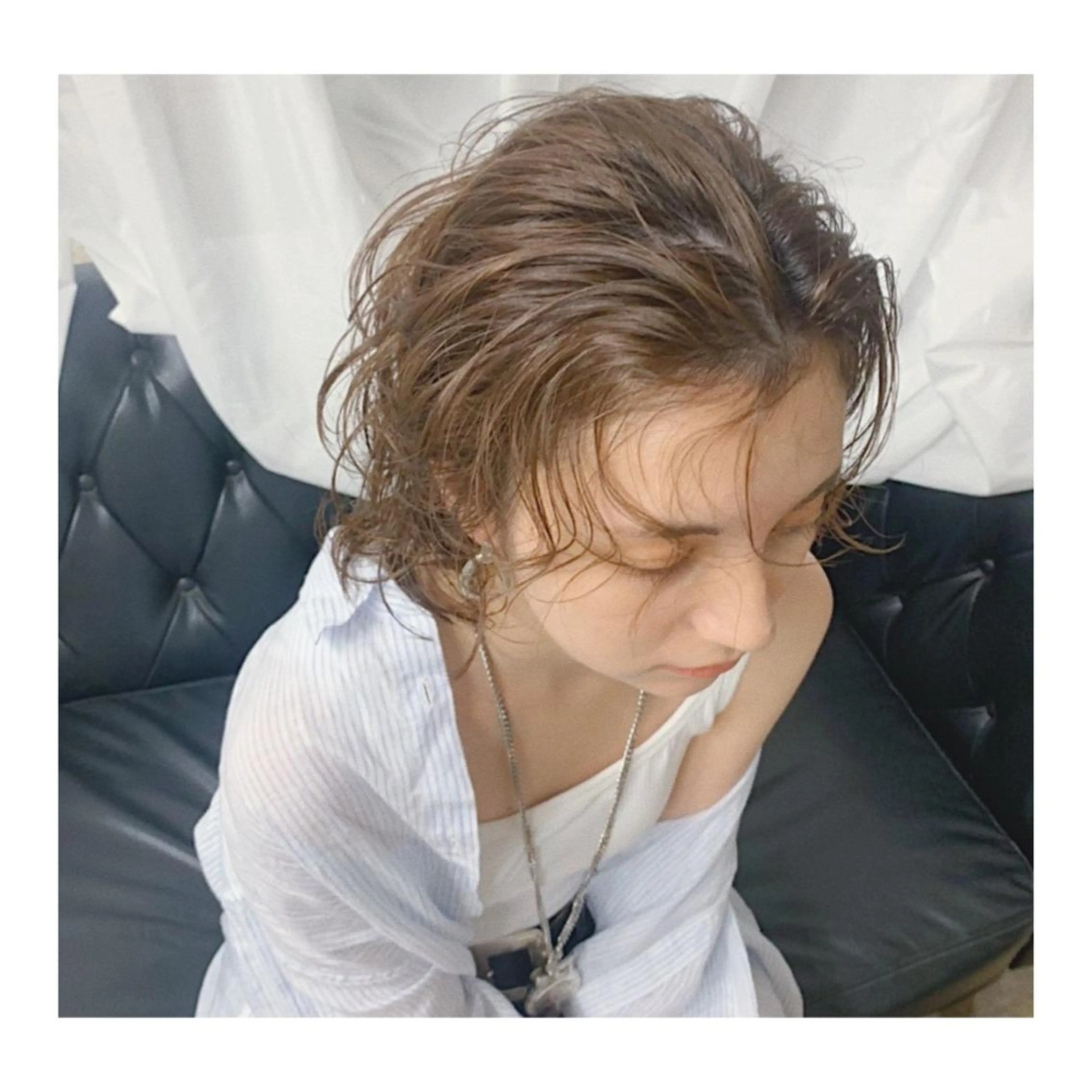 ショート カラー パーマ ベージュカラー ヘアカラー hair design girl所属・［girl］ MIKIのヘアスタイル