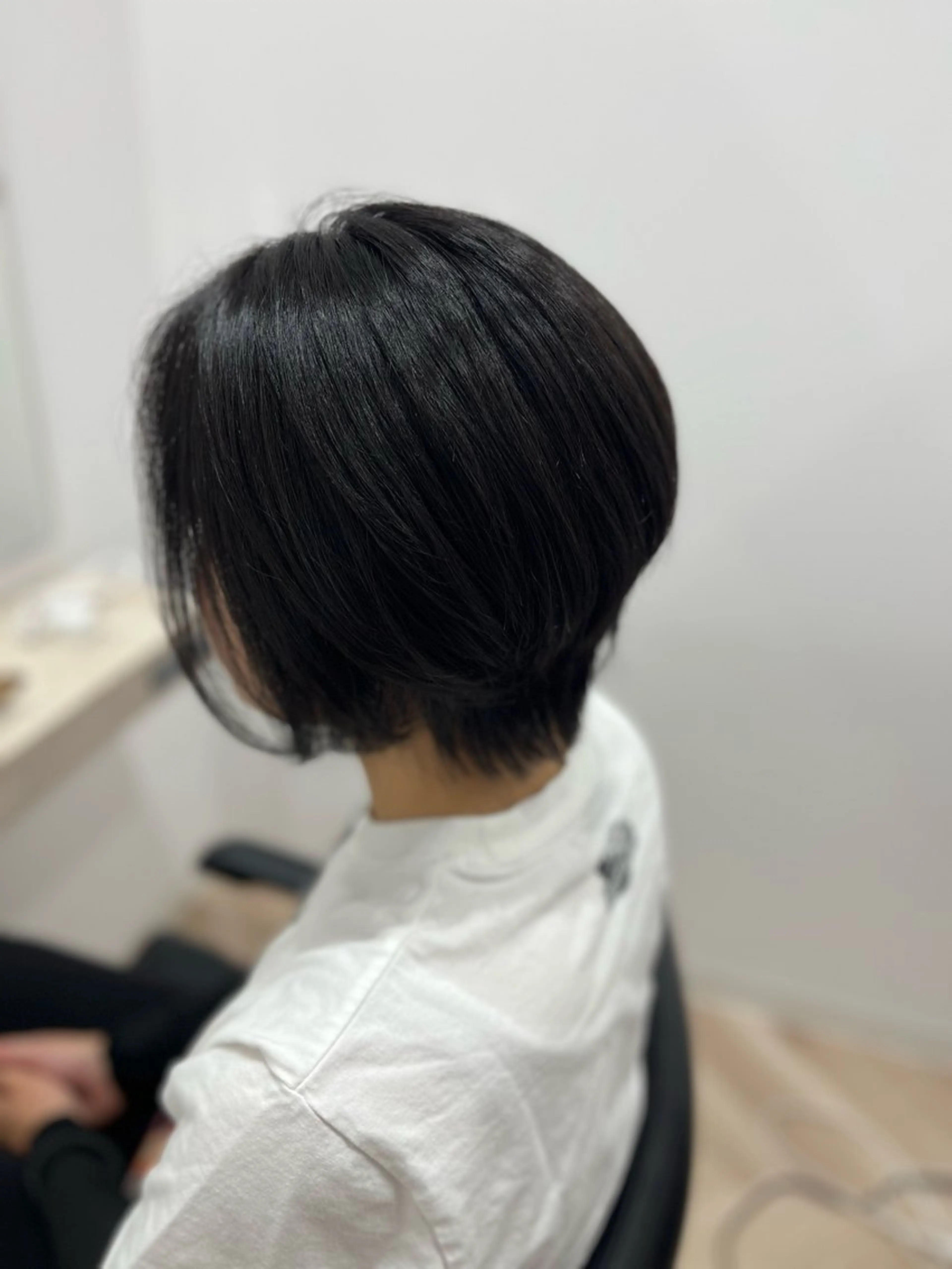 ショート カラー 黒髪 透明感カラー ヘアカラー トリートメント 🫧ぷる艶カラー🫧 Yuubi🦩のヘアスタイル