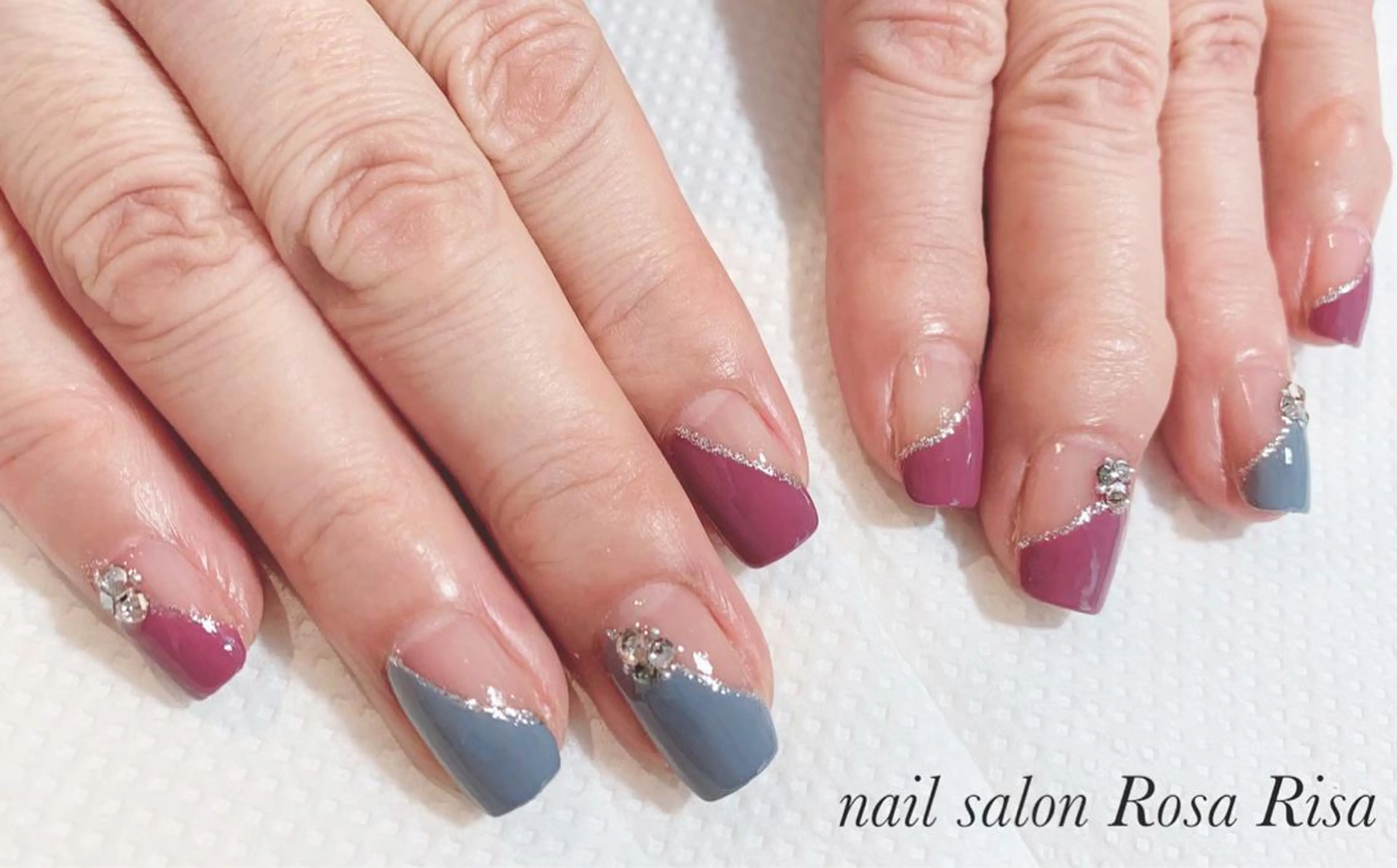 ショート ネイル フレンチネイル ネイルスタジオ シェイクユアハンズのネイルデザイン