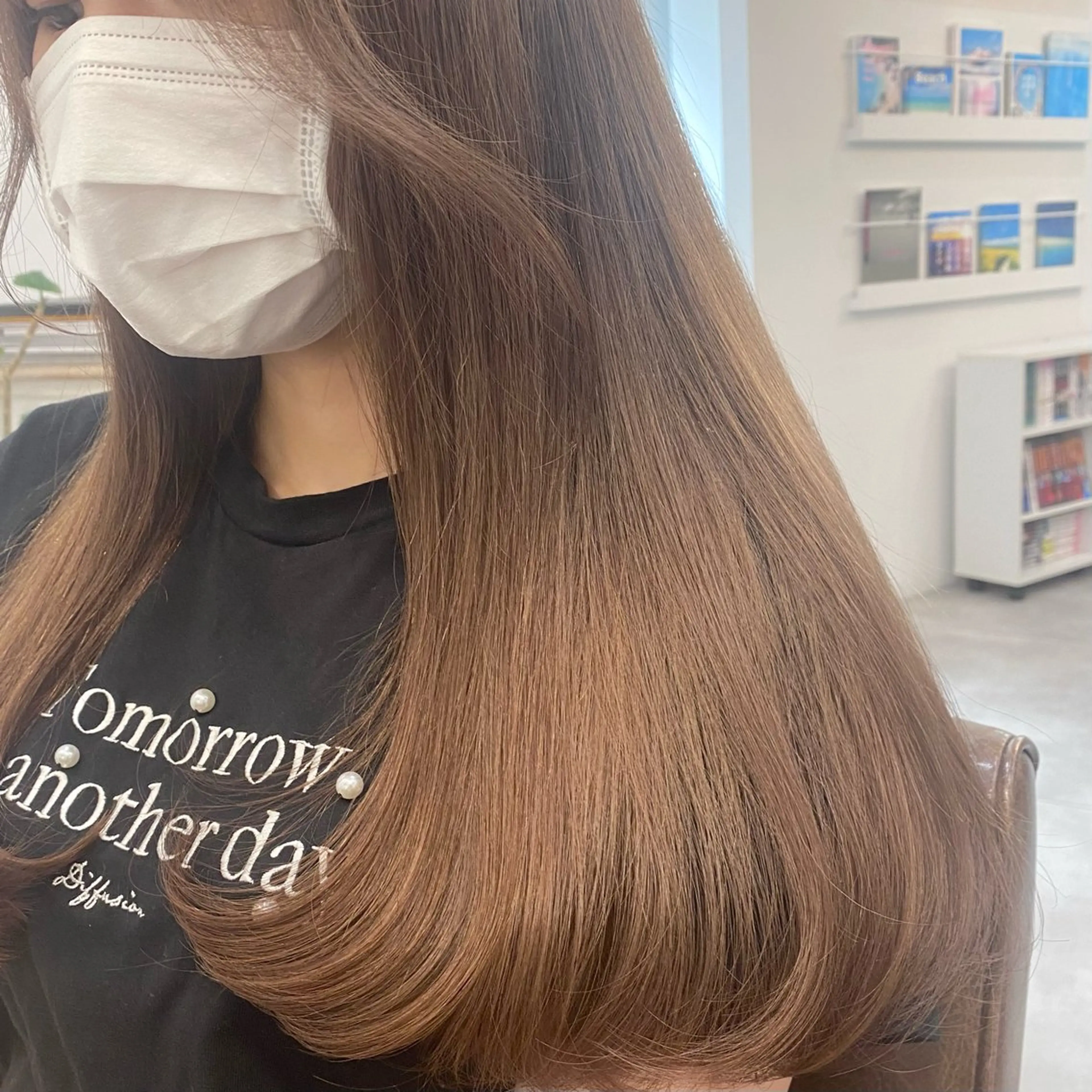 ロング カット ヘアカラー akina＊ブリーチ ♡トレンドヘアのヘアスタイル