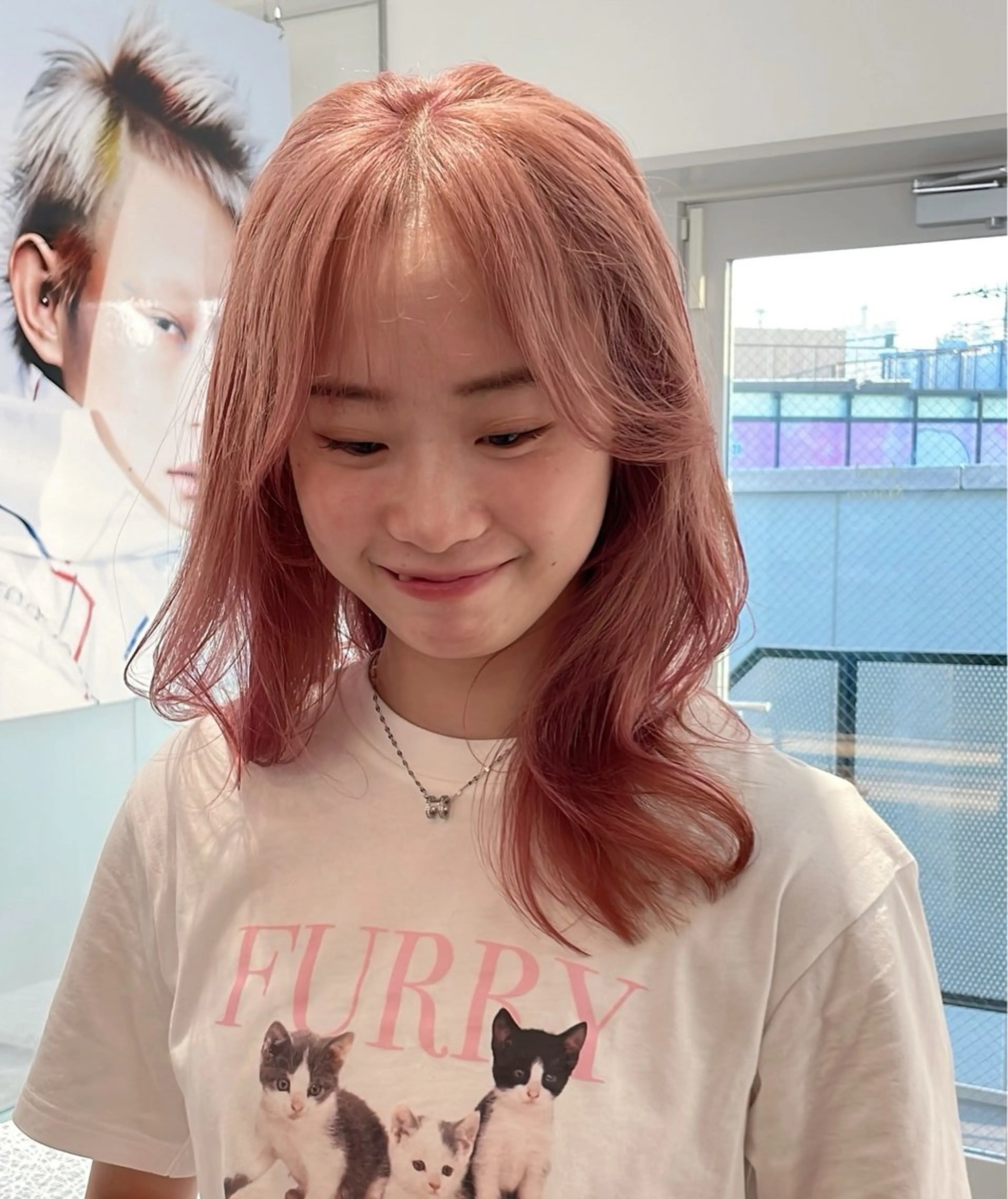 セミロング カラー ブリーチ 似合わせカット カット ヘアカラー トリートメント レイヤー/ブリーチ ♥️【木坂 桃歌】のヘアスタイル