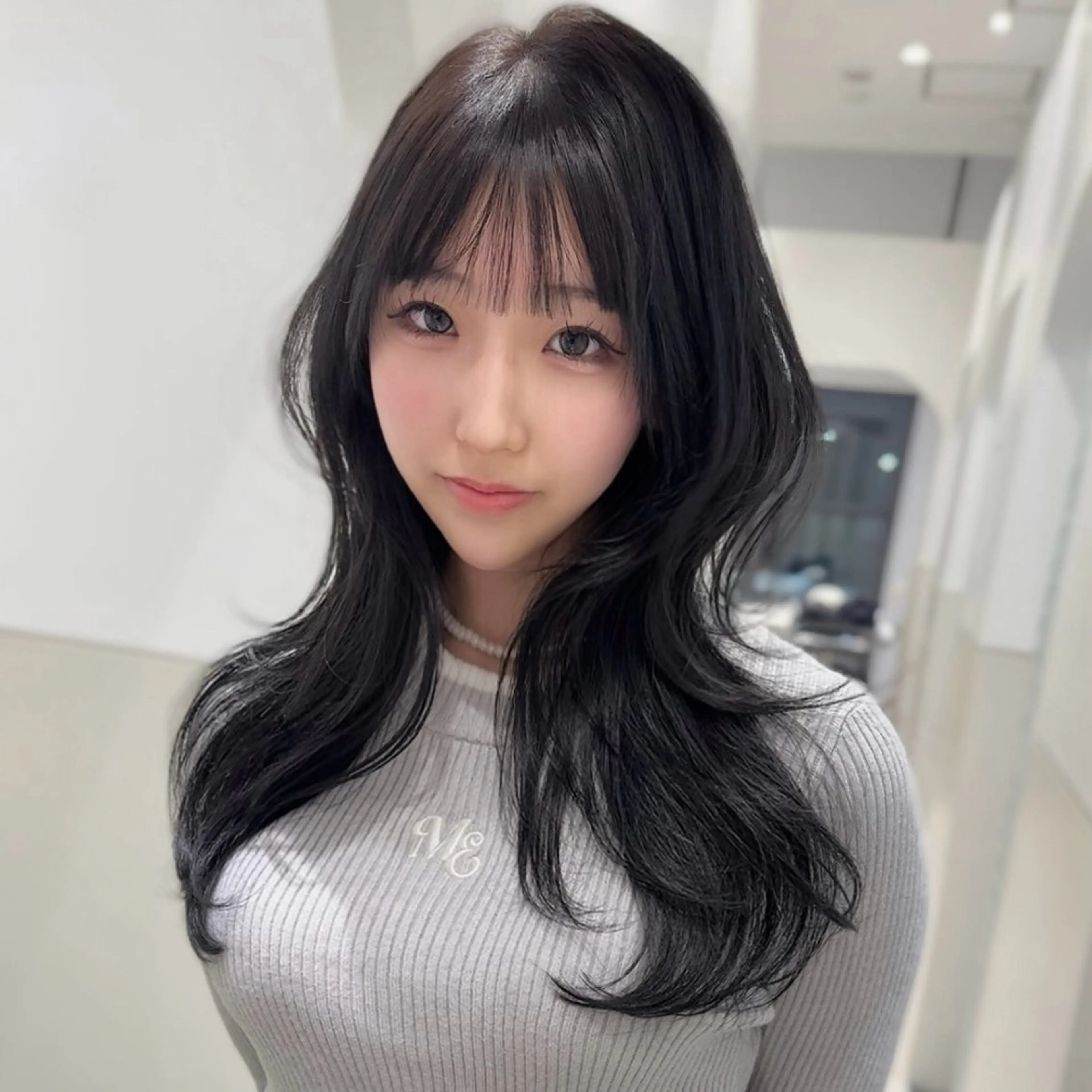 ロング カラー カット ヘアカラー トリートメント 本場の韓国ヘア 🇰🇷 中尾 崇人のヘアスタイル