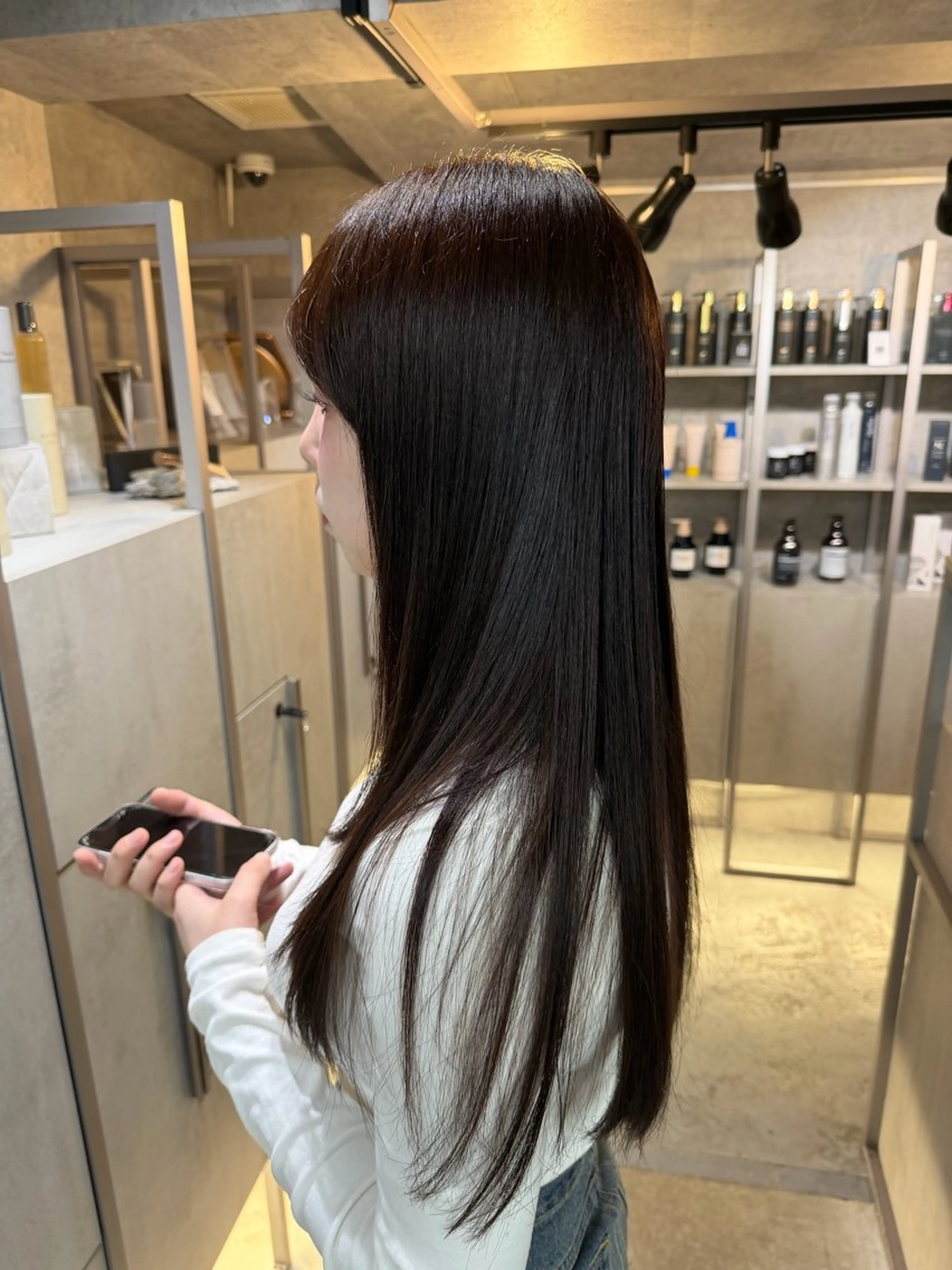 ロング カラー カット ヘアカラー トリートメント You/透明感カラー レイヤーカット/ボブのヘアスタイル