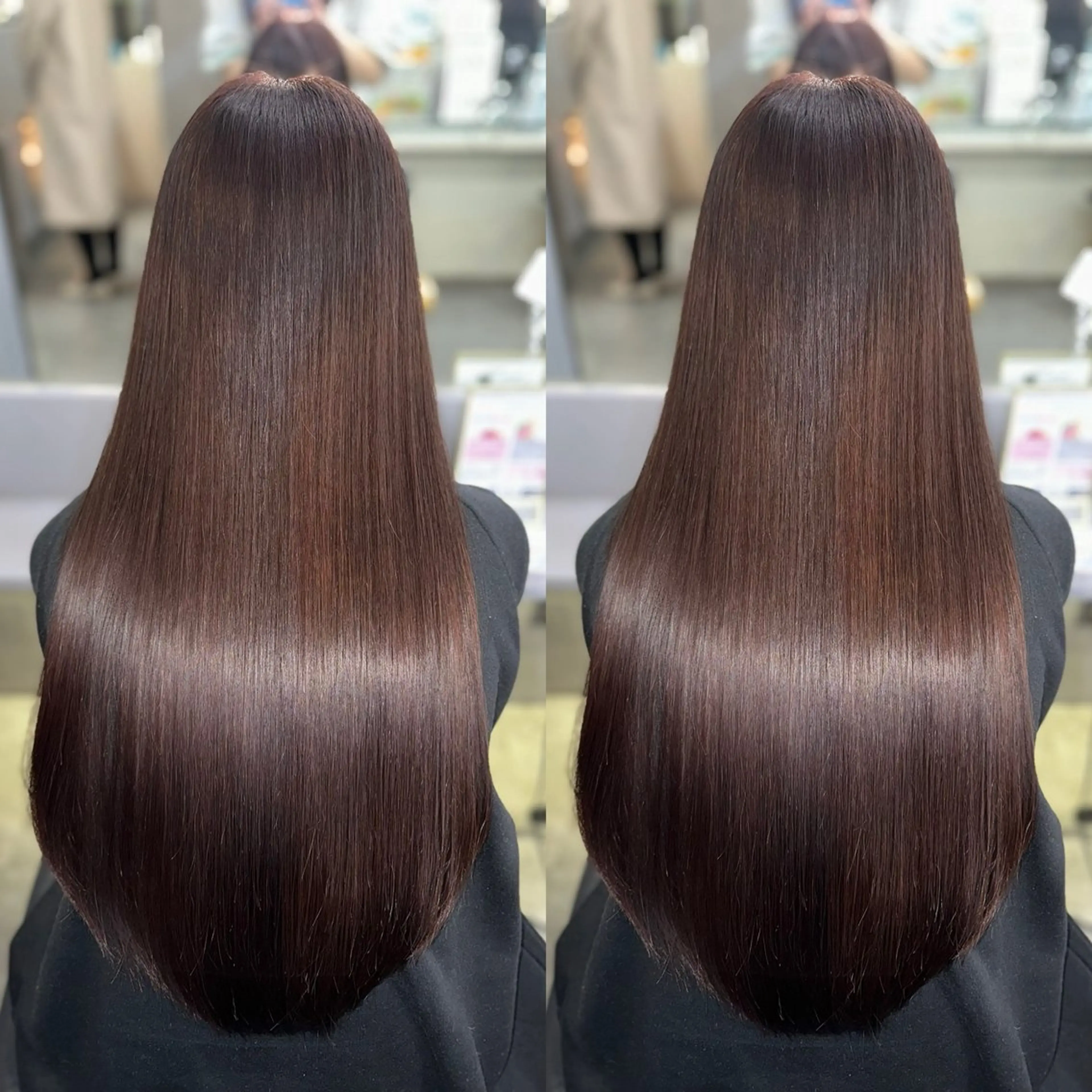 ロング カラー 髪質改善 縮毛矯正 トリートメント 酸性ストレート 酸熱トリートメント ヘアカラー トリートメント 縮毛矯正×ボブ💎 髪質改善/木下のヘアスタイル