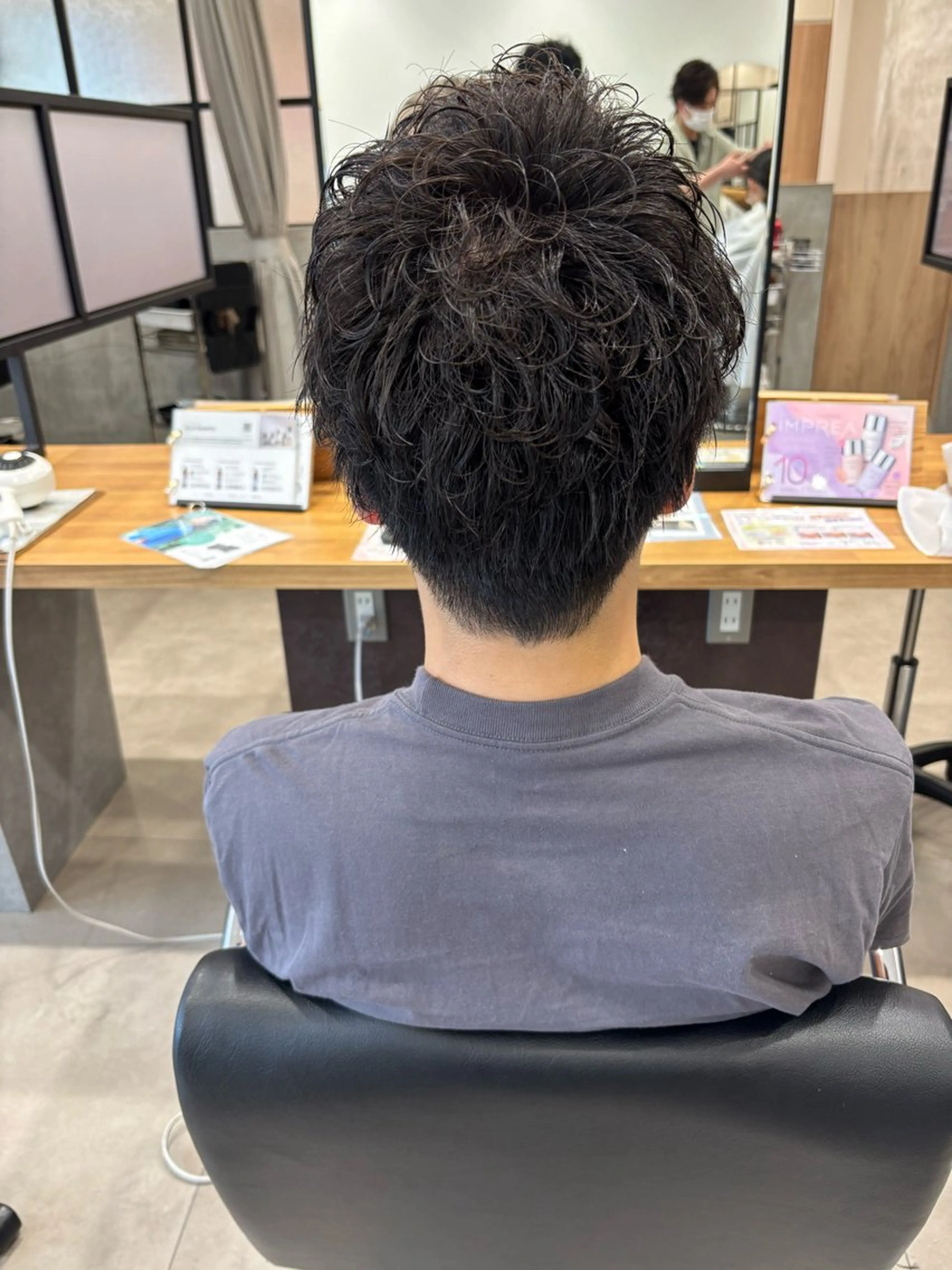 ショート カット パーマ 馬場 一輝のヘアスタイル