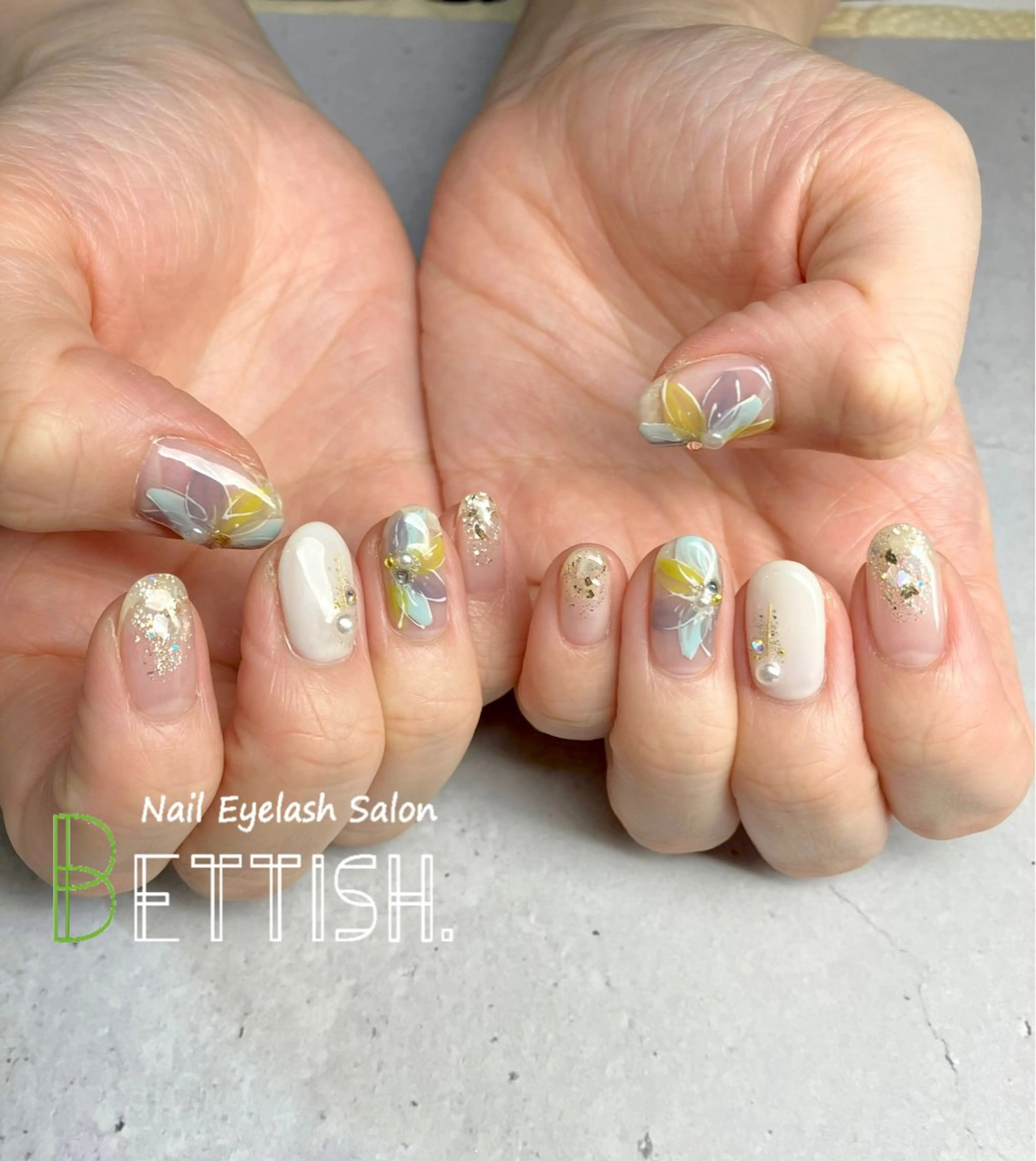 ネイル フラワーネイル ハンドネイル BETTISH. KUMIKO☺︎︎のネイルデザイン