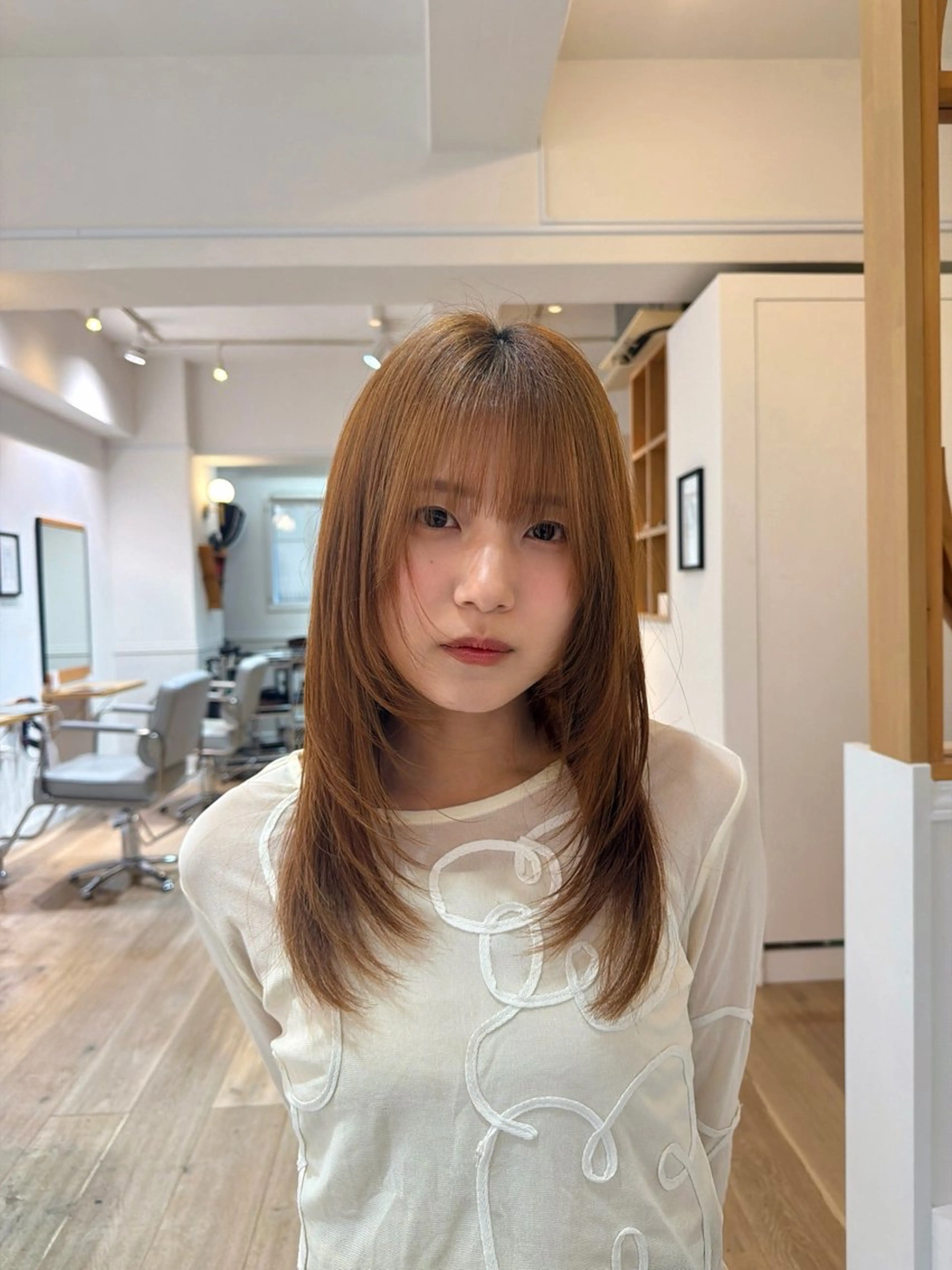 ロング レイヤー× アイドル前髪/Renのヘアスタイル