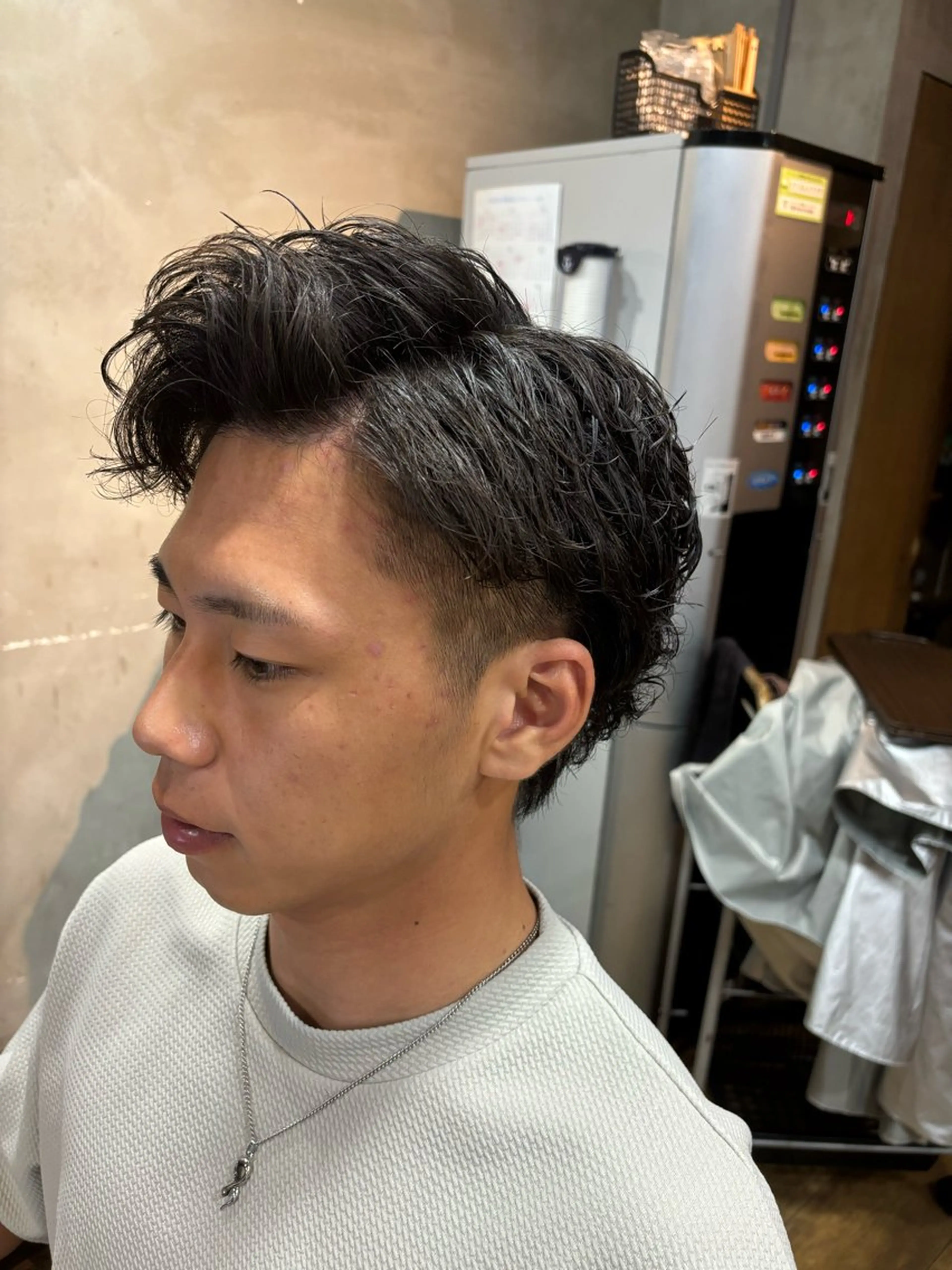 パーマ メンズ loe博多 五十嵐弘雄のヘアスタイル