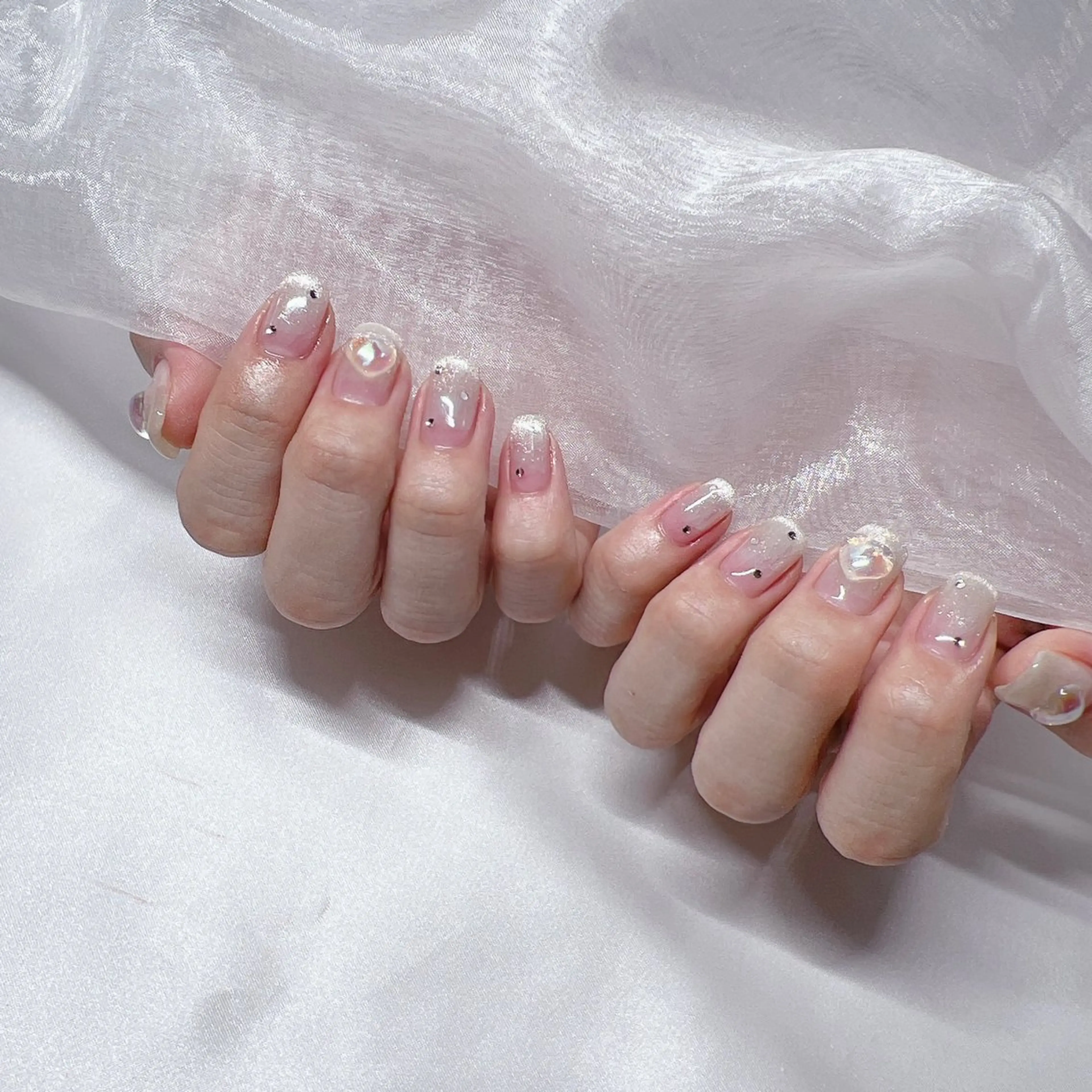 ネイル ジェルネイル 韓国ネイル 持ち込み ニュアンスネイル パラジェル -nail salon-Reward所属・nail salon Rewardのネイルデザイン