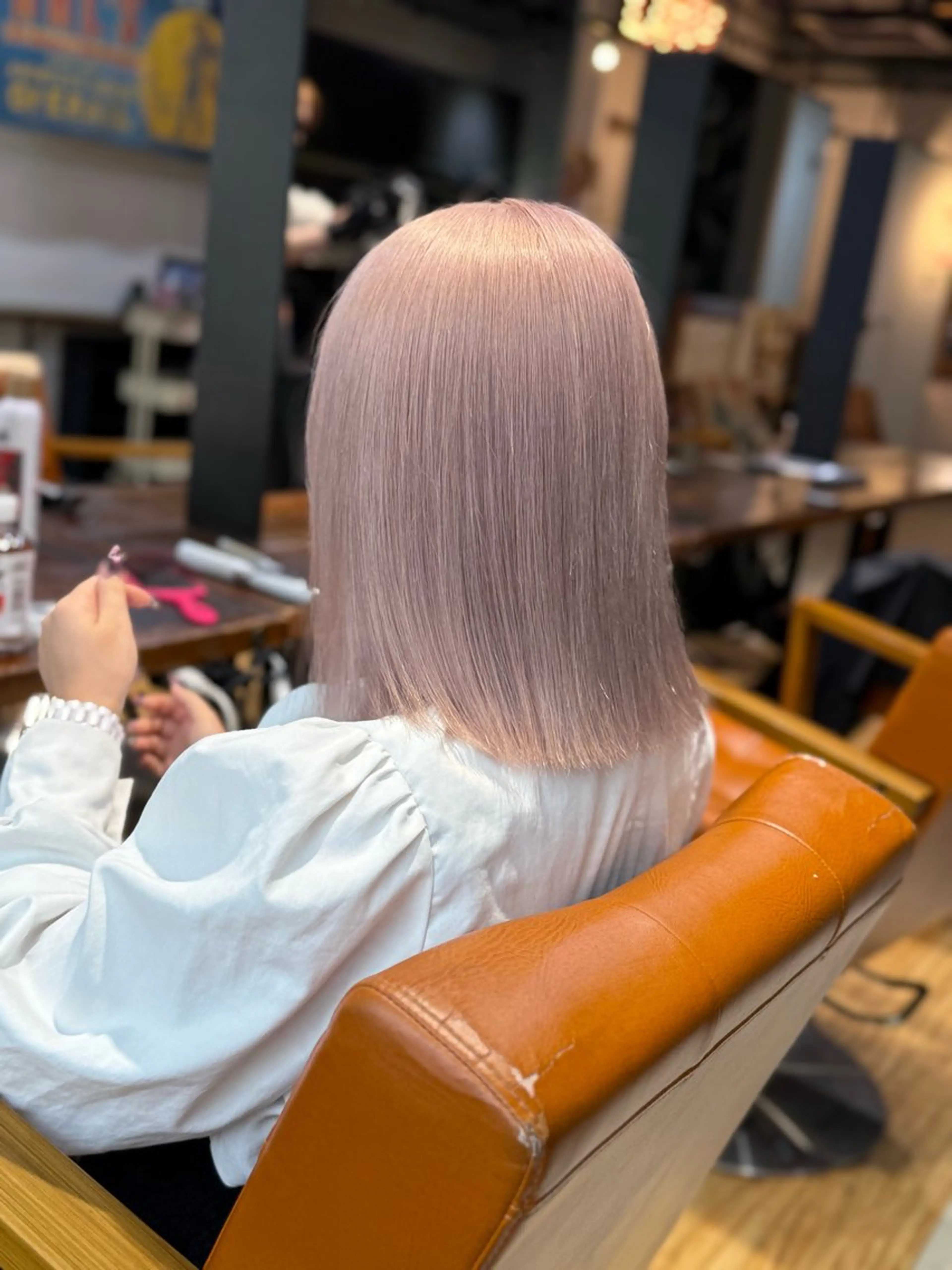 ミディアム ヘアカラー トリートメント レイヤーカット🫧 ／髪質改善✨TOWAのヘアスタイル