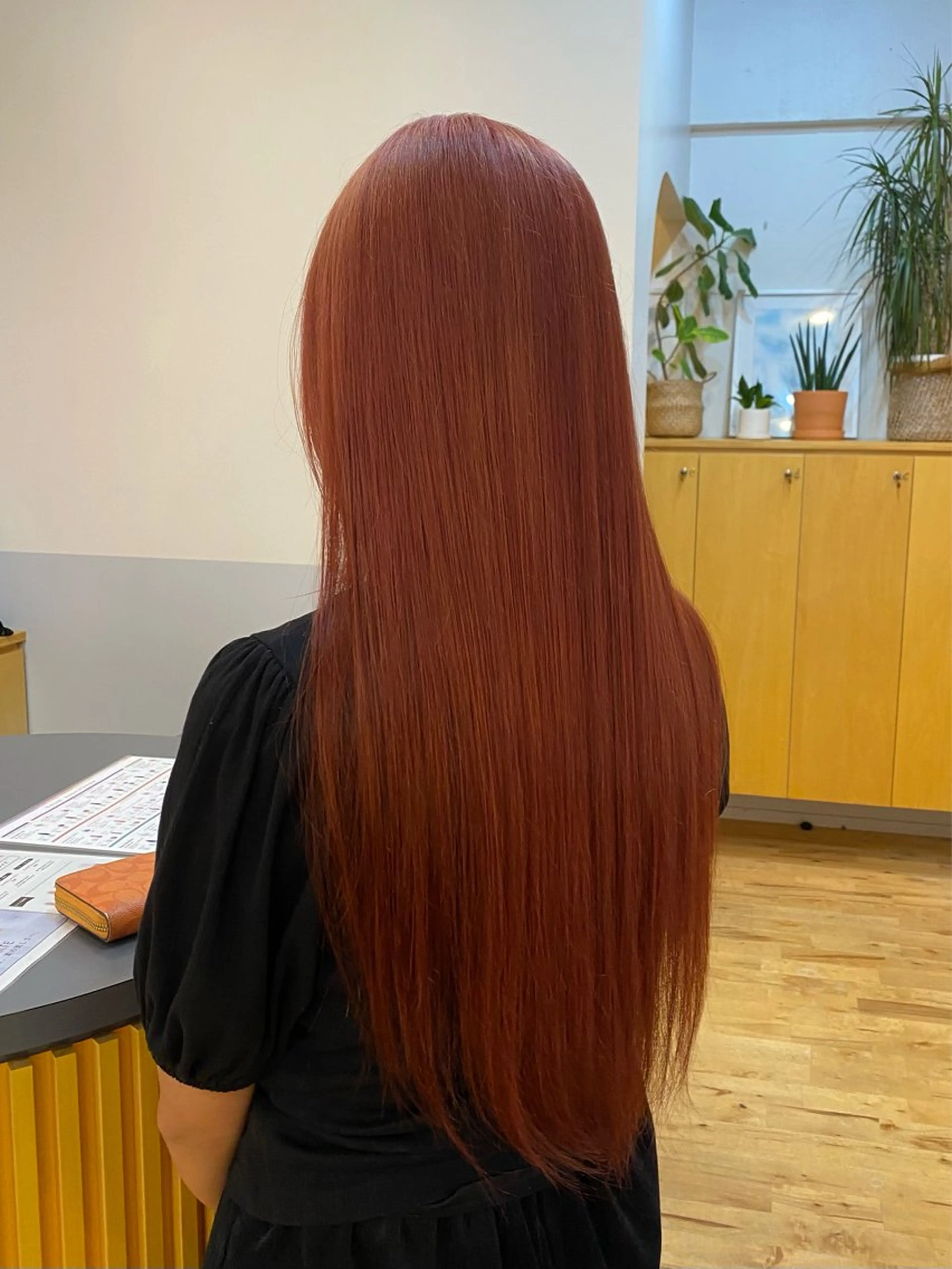 ロング カラー ブリーチ ピンクカラー ヘアカラー 艶カラー／ストレート かとうゆうき🍯のヘアスタイル