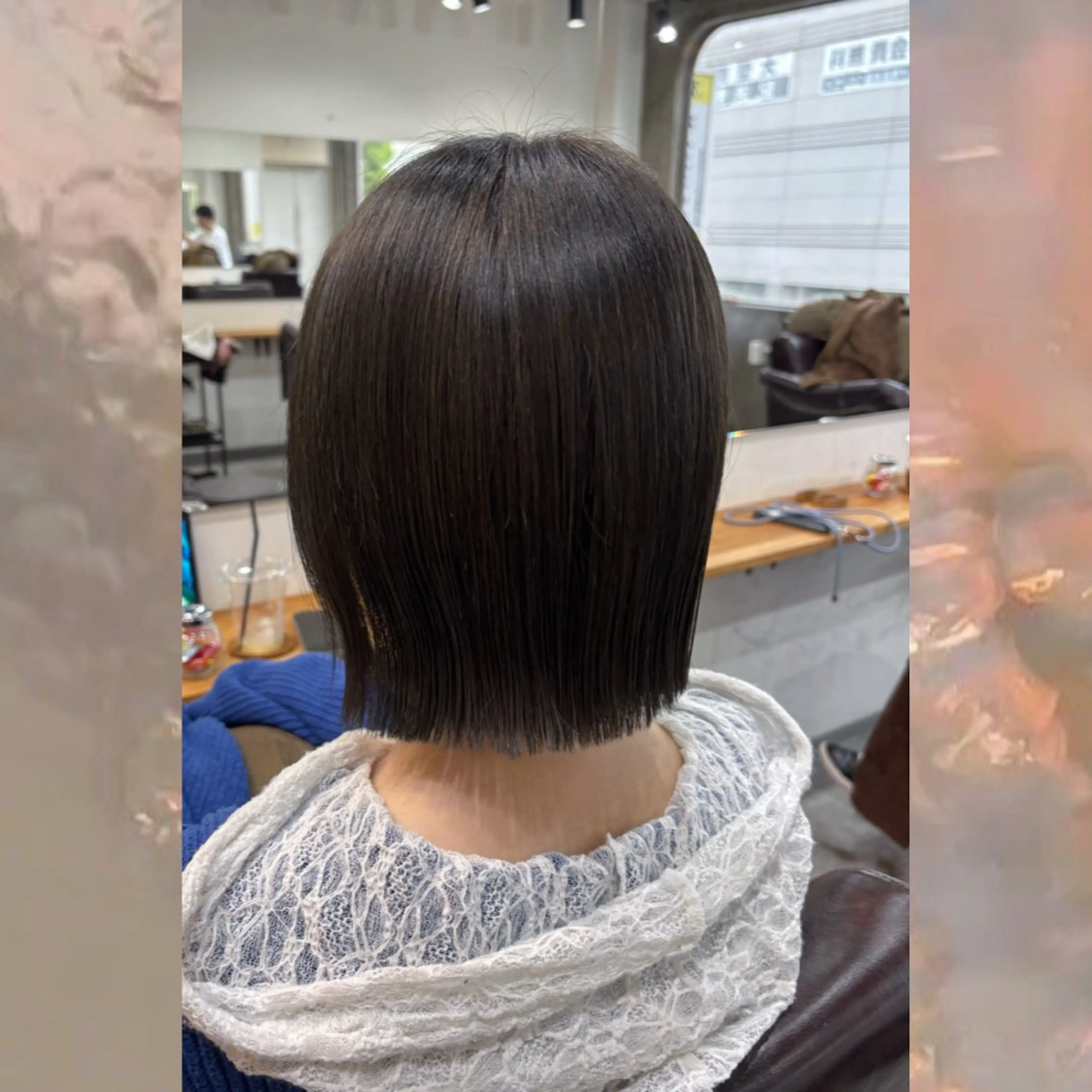 ショート ボブ カット ヘアカラー 河原 彩心【練習モデル】のヘアスタイル