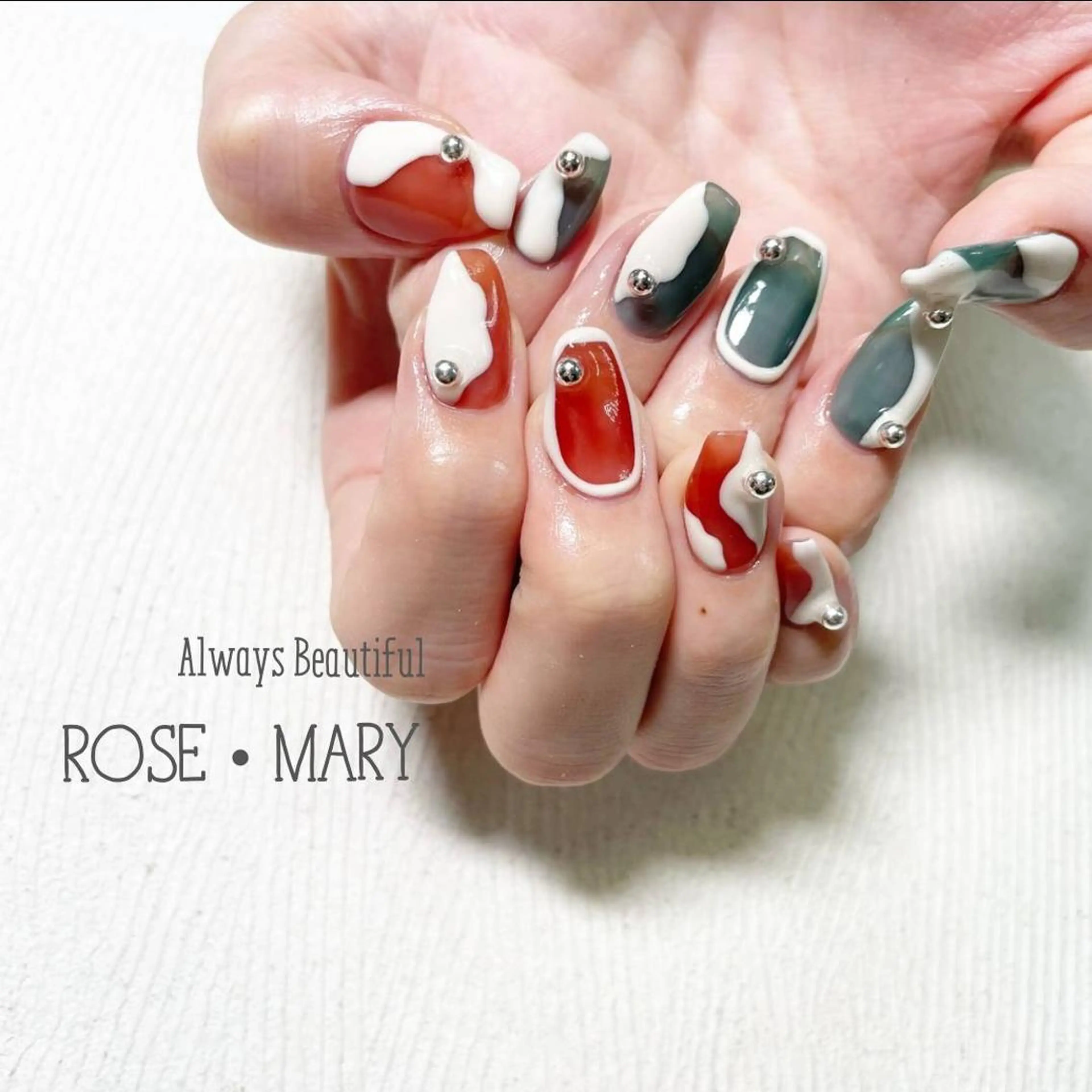 ネイル ハンドネイル ROSE・ MARY 鈴木のネイルデザイン