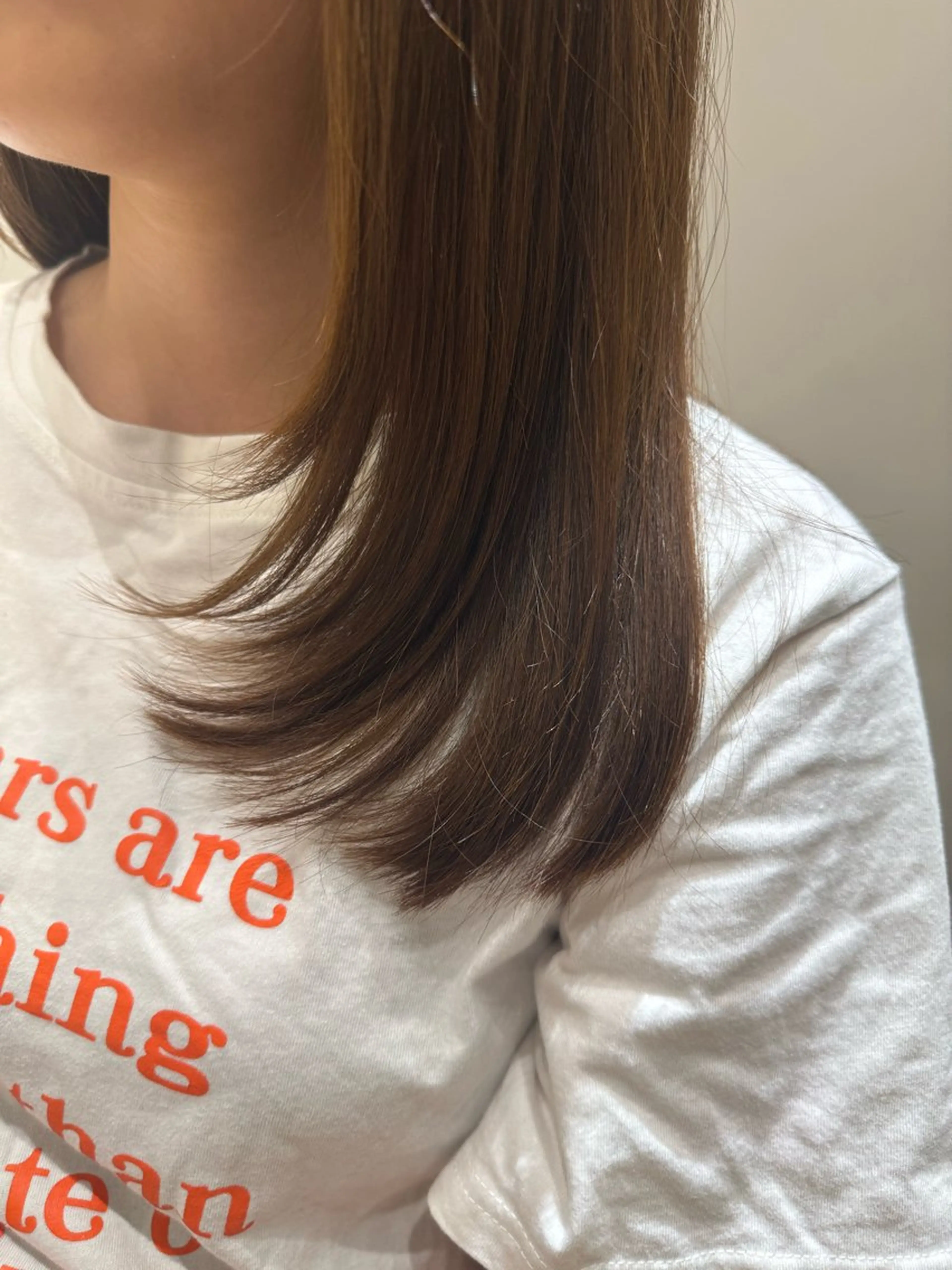 セミロング レイヤーカット カット 黒島優香🦋 /縮毛矯正/髪質改善のヘアスタイル